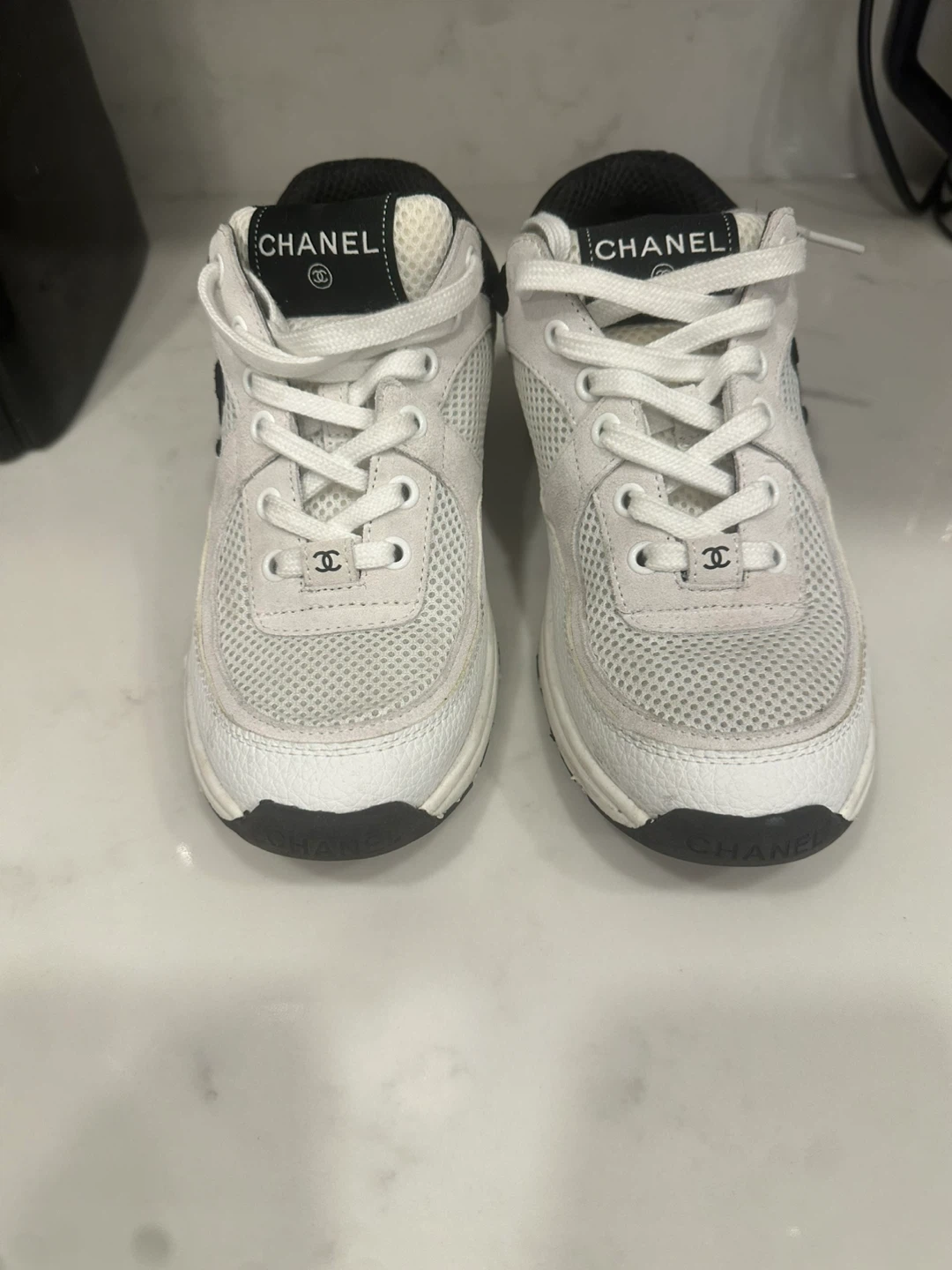 CHANEL White Sneakers