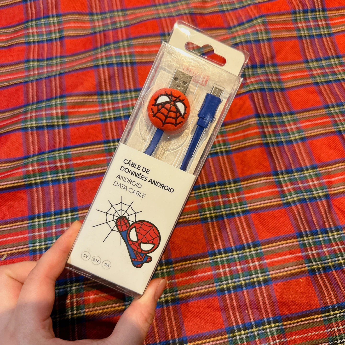 Miniso Marvel Spiderman Android Data Cable