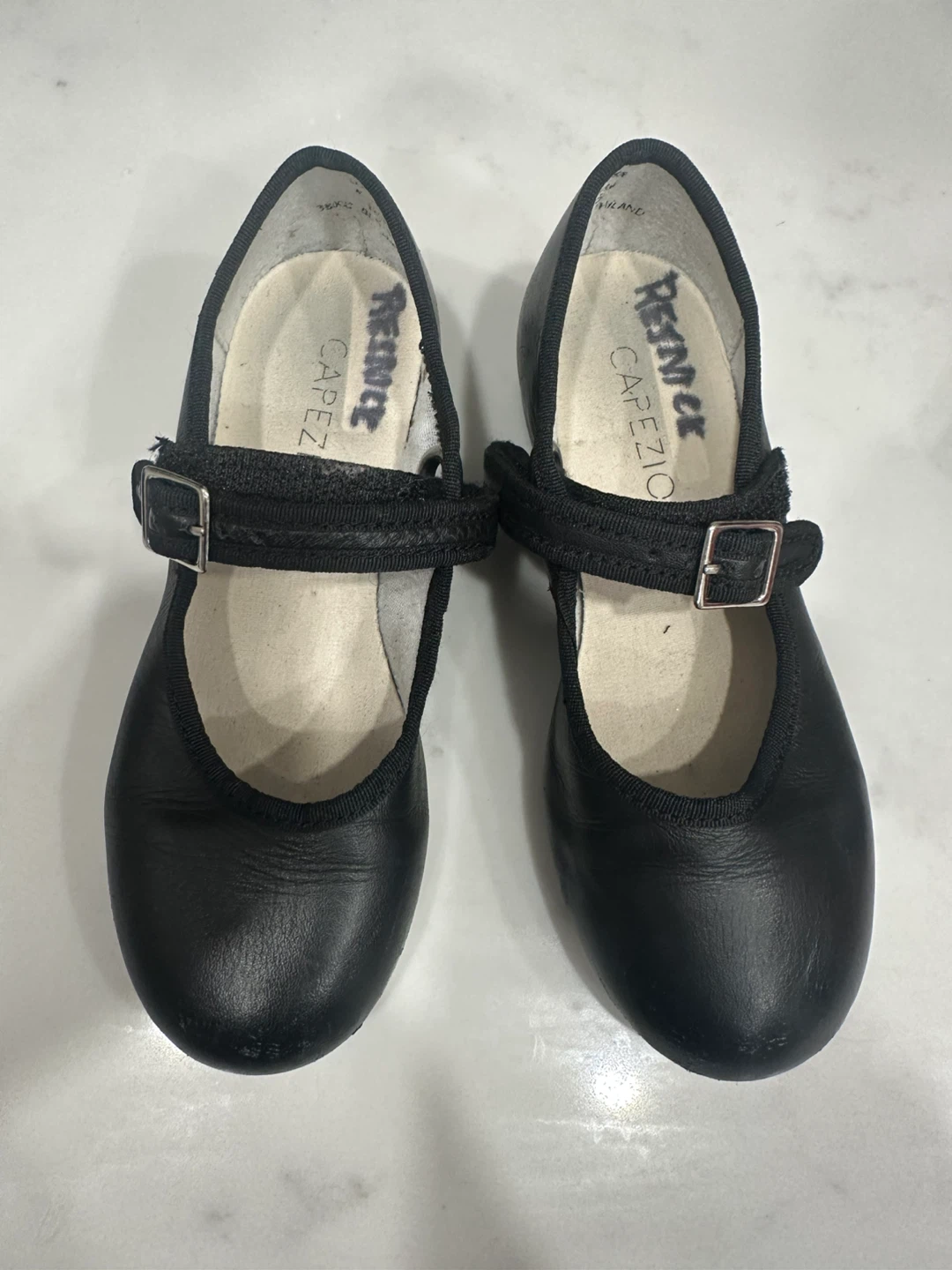 Capezio Black Leather Mary Jane Dance Shoes