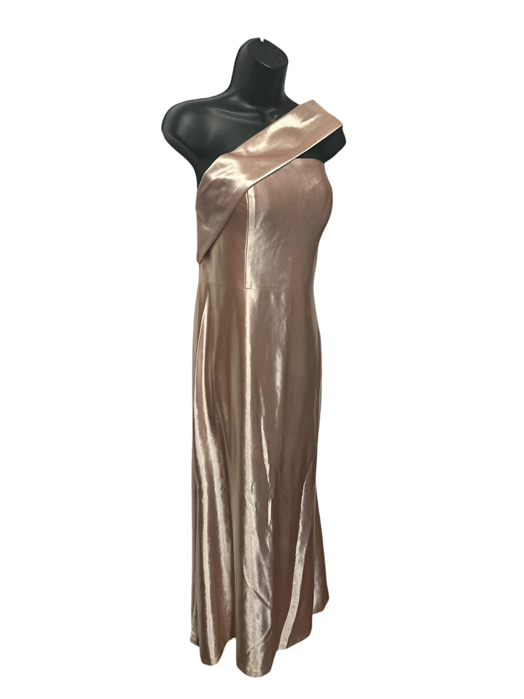 Women’s Stretch Satin One Shoulder Evening Dress - photo 2