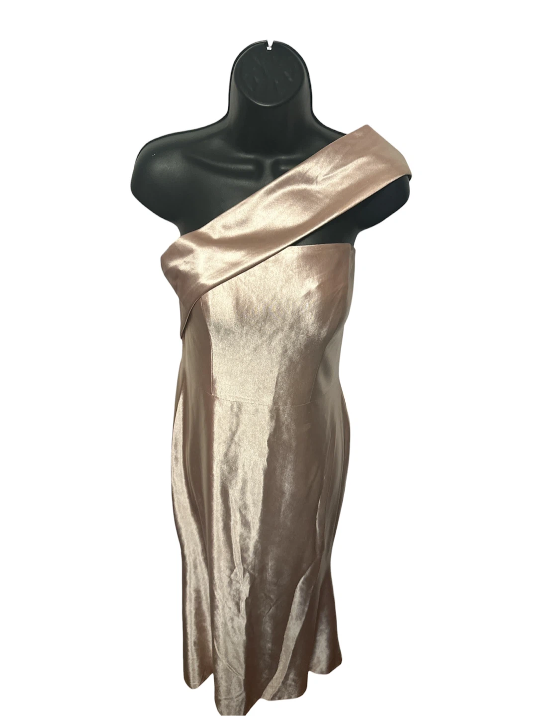 Women’s Stretch Satin One Shoulder Evening Dress - photo 4