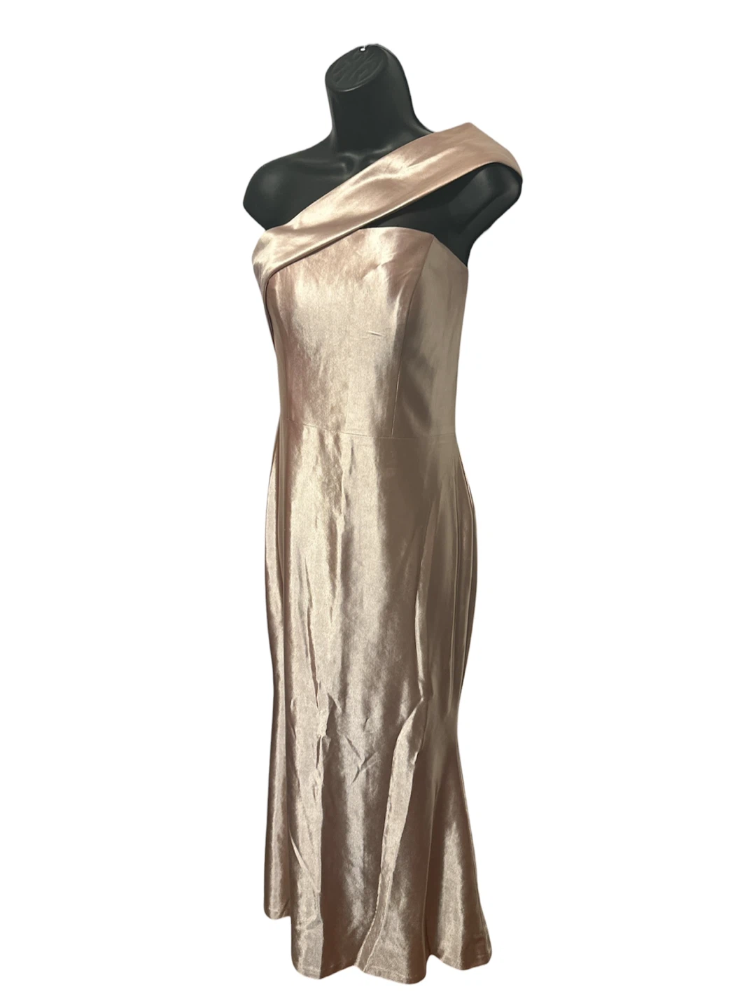 Women’s Stretch Satin One Shoulder Evening Dress - photo 3
