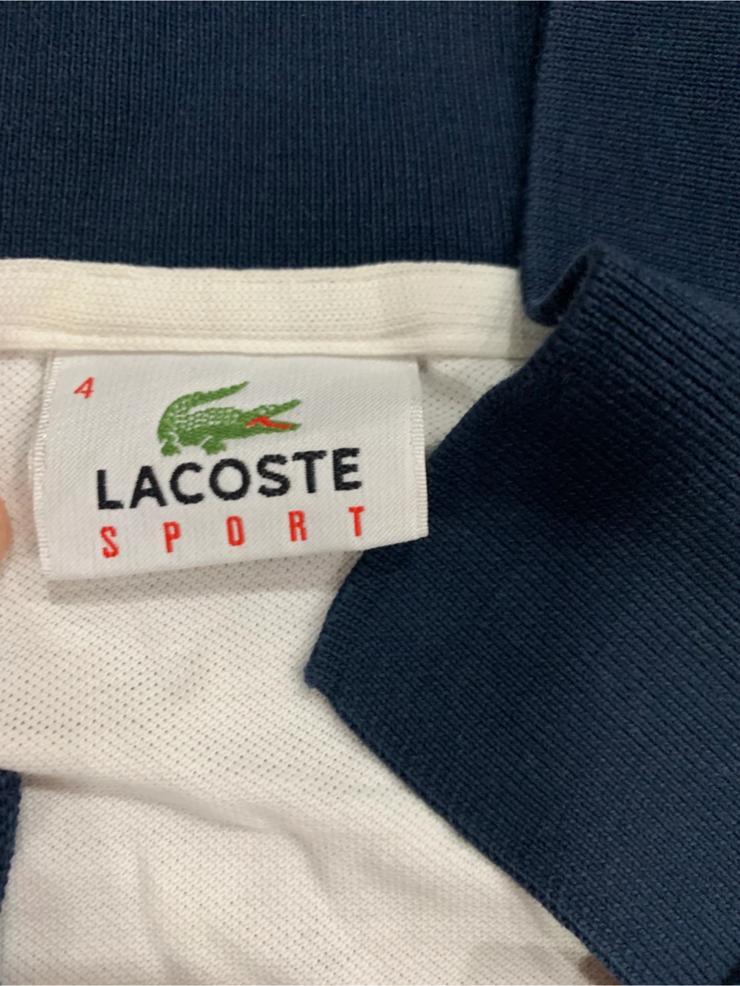 Lacoste Sport Golf Polo Shirt White Navy - photo 3