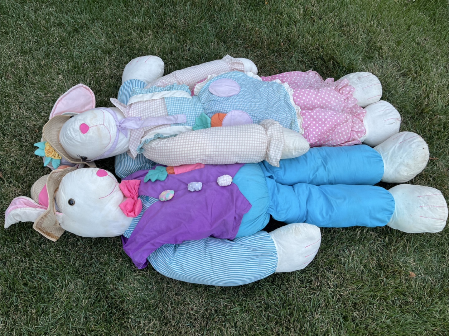 Large Easter Bunny Stuffed Animals (Pair) - photo 3