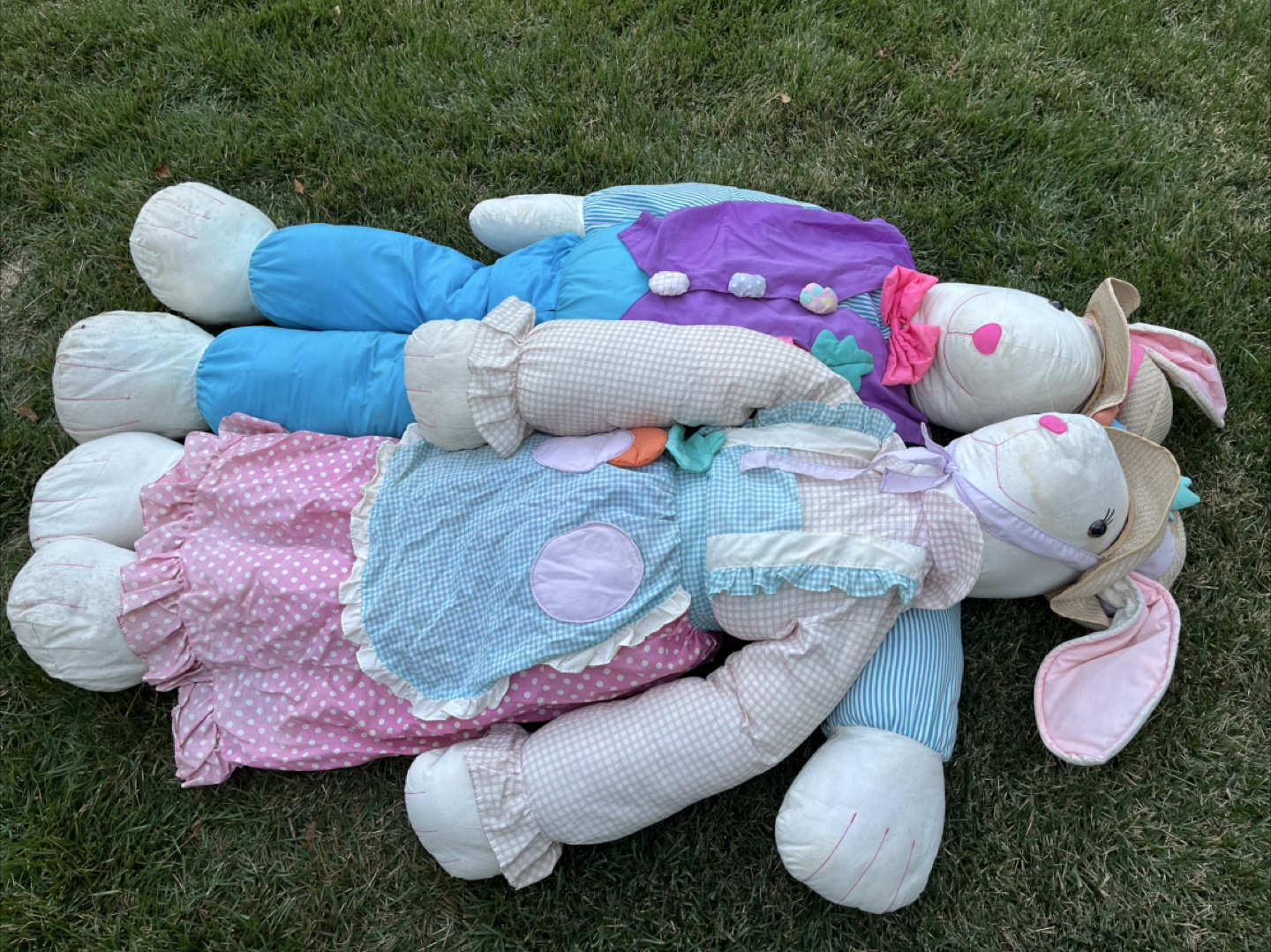 Large Easter Bunny Stuffed Animals (Pair) - photo 4