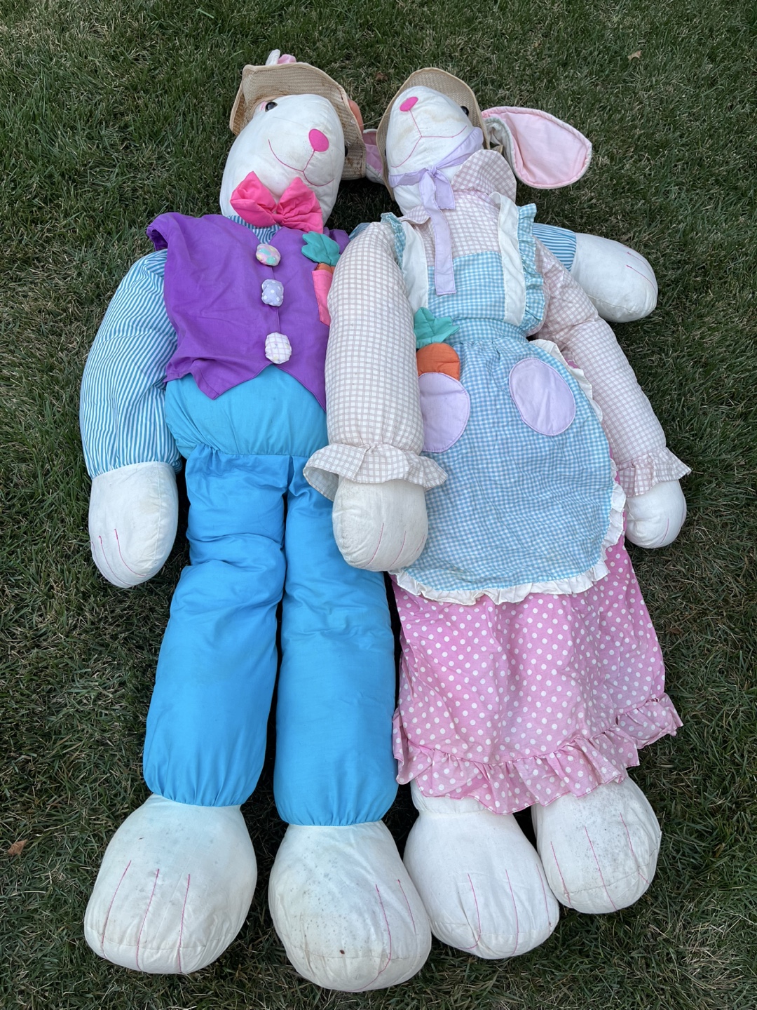 Large Easter Bunny Stuffed Animals (Pair) - photo 2