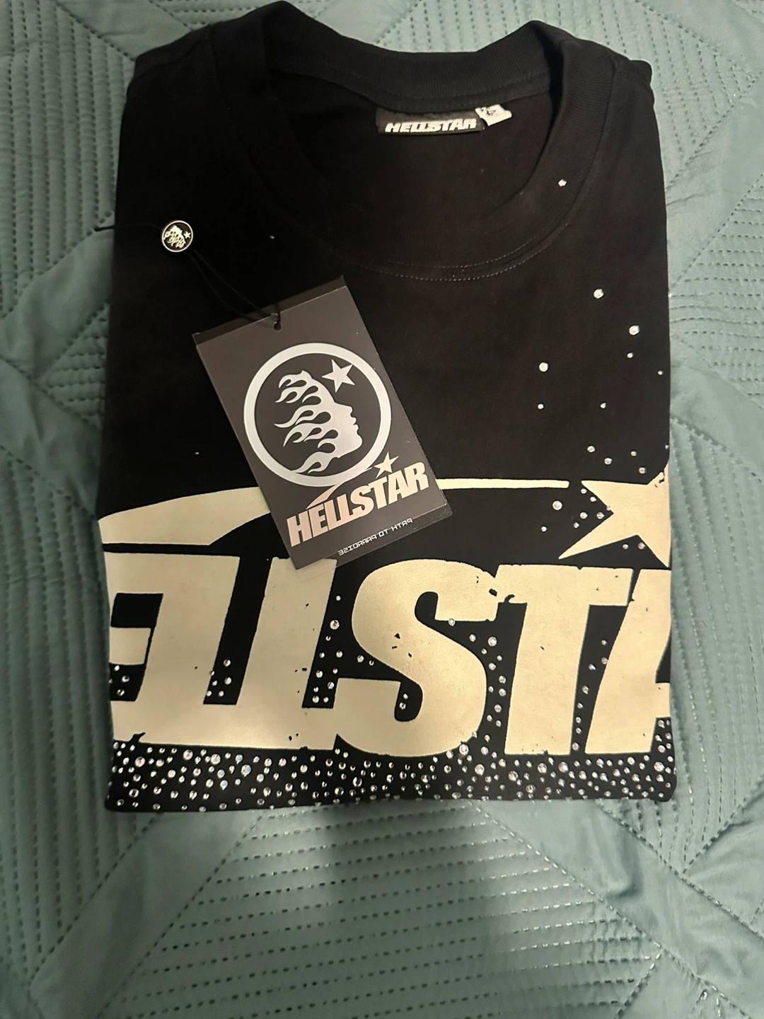Hellstar Black Graphic T-Shirt Size S - photo 3