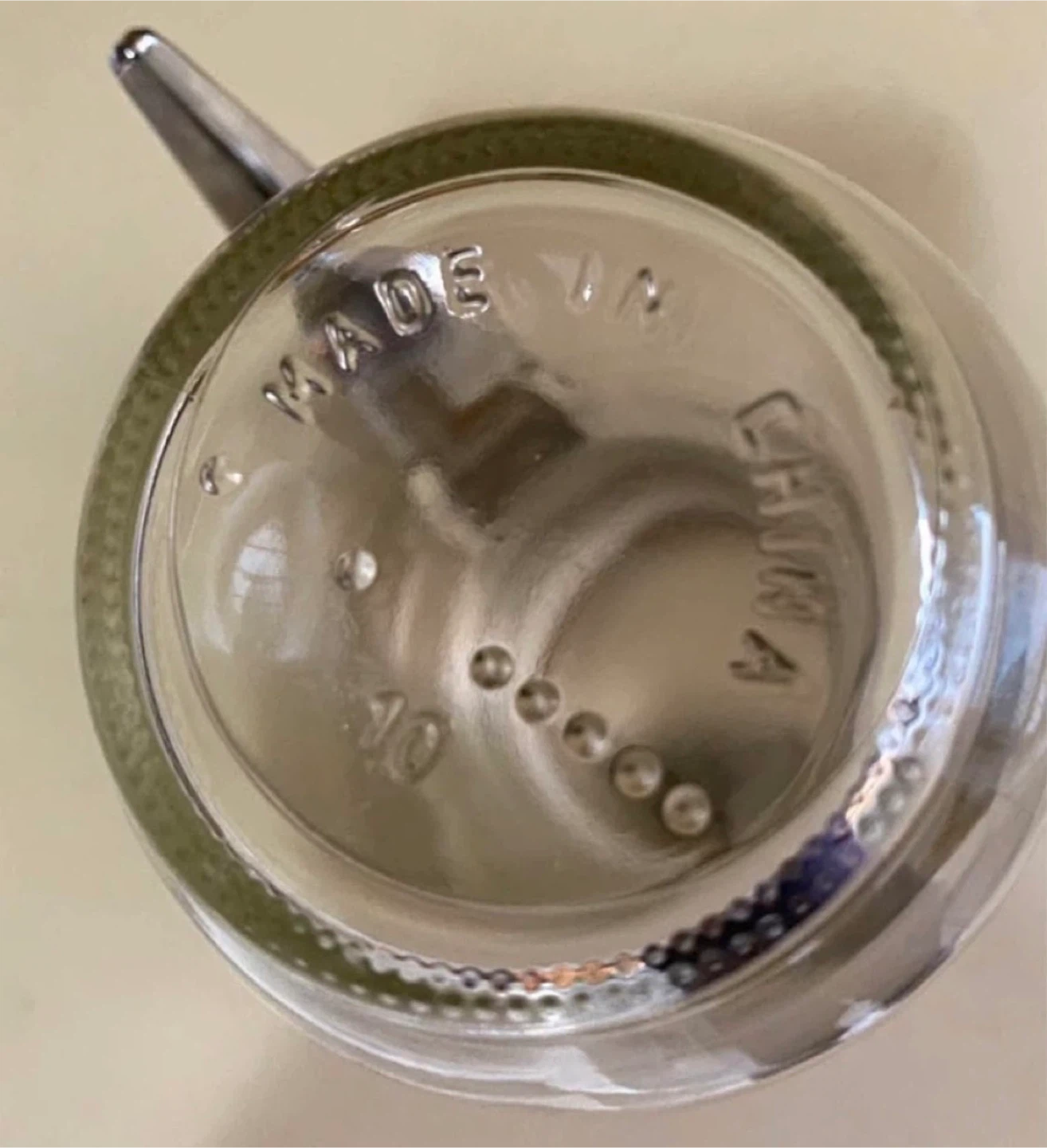 Glass Oil Dispenser with Chrome Pour Spout - photo 3