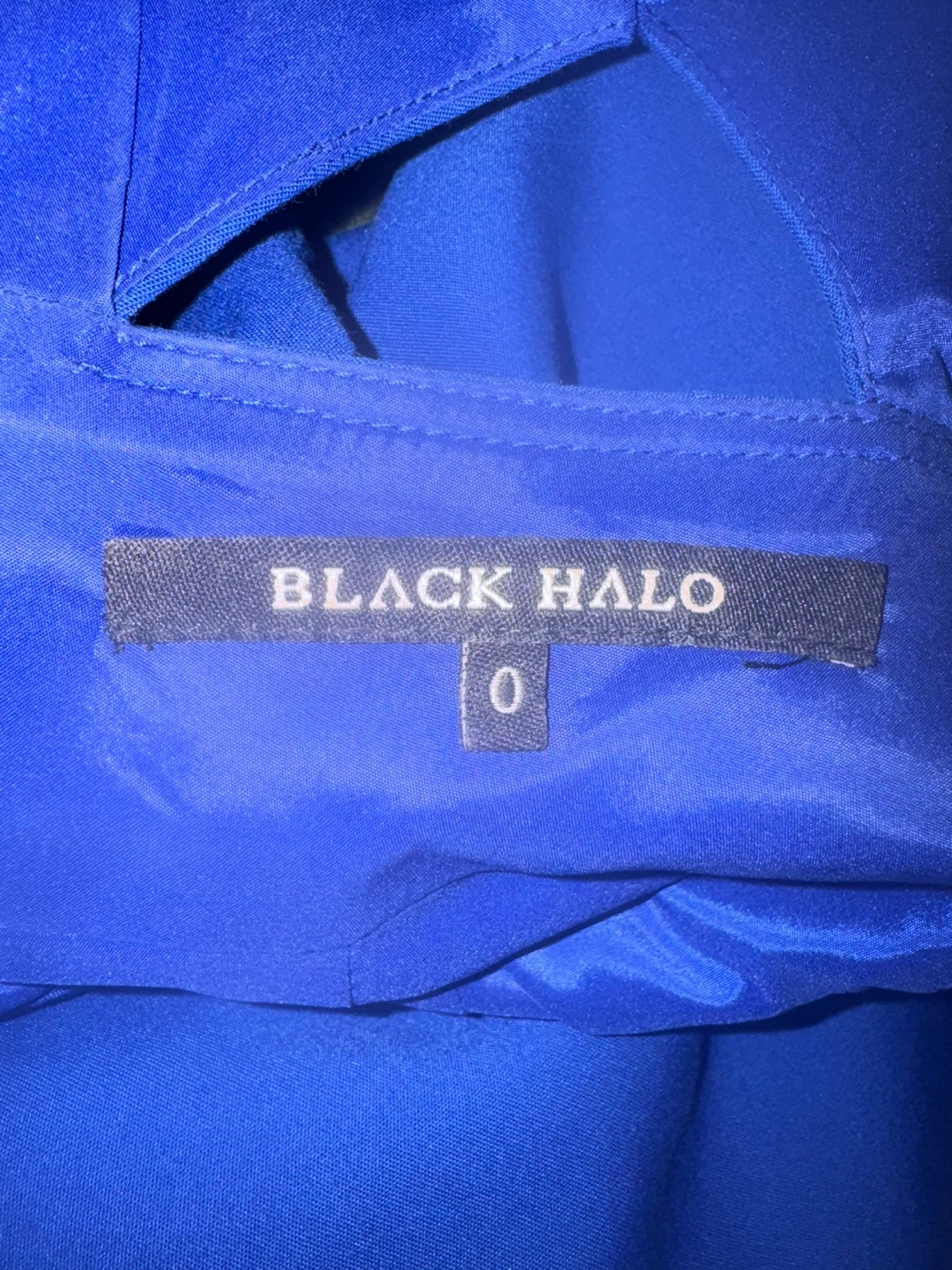 Black Halo Royal Blue Mini Dress - photo 3