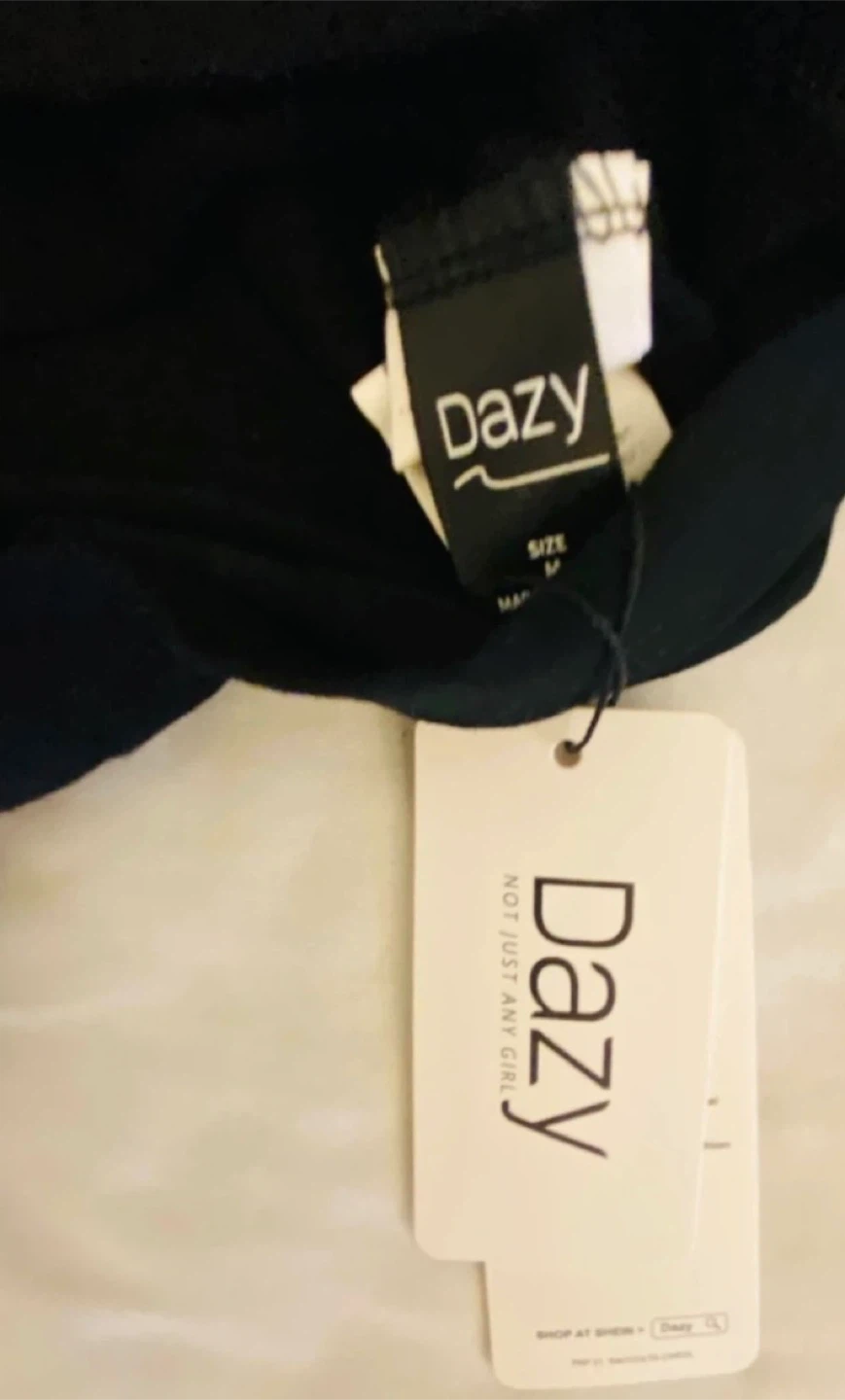 Dazy Black Long Sleeve Mini Dress - photo 3