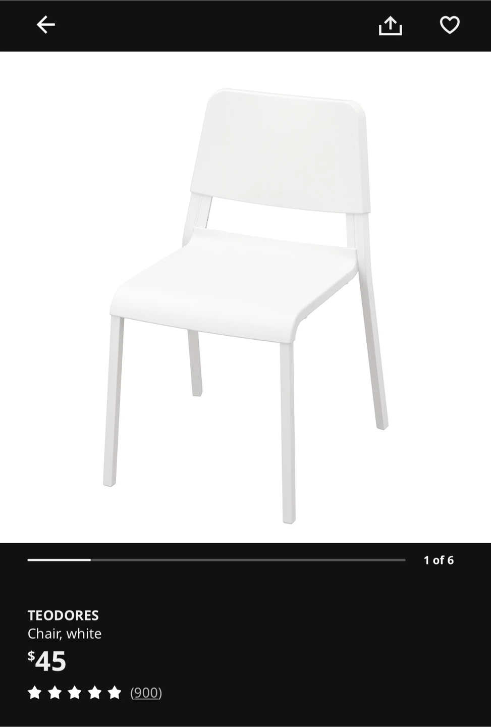 TEODORES White Chair