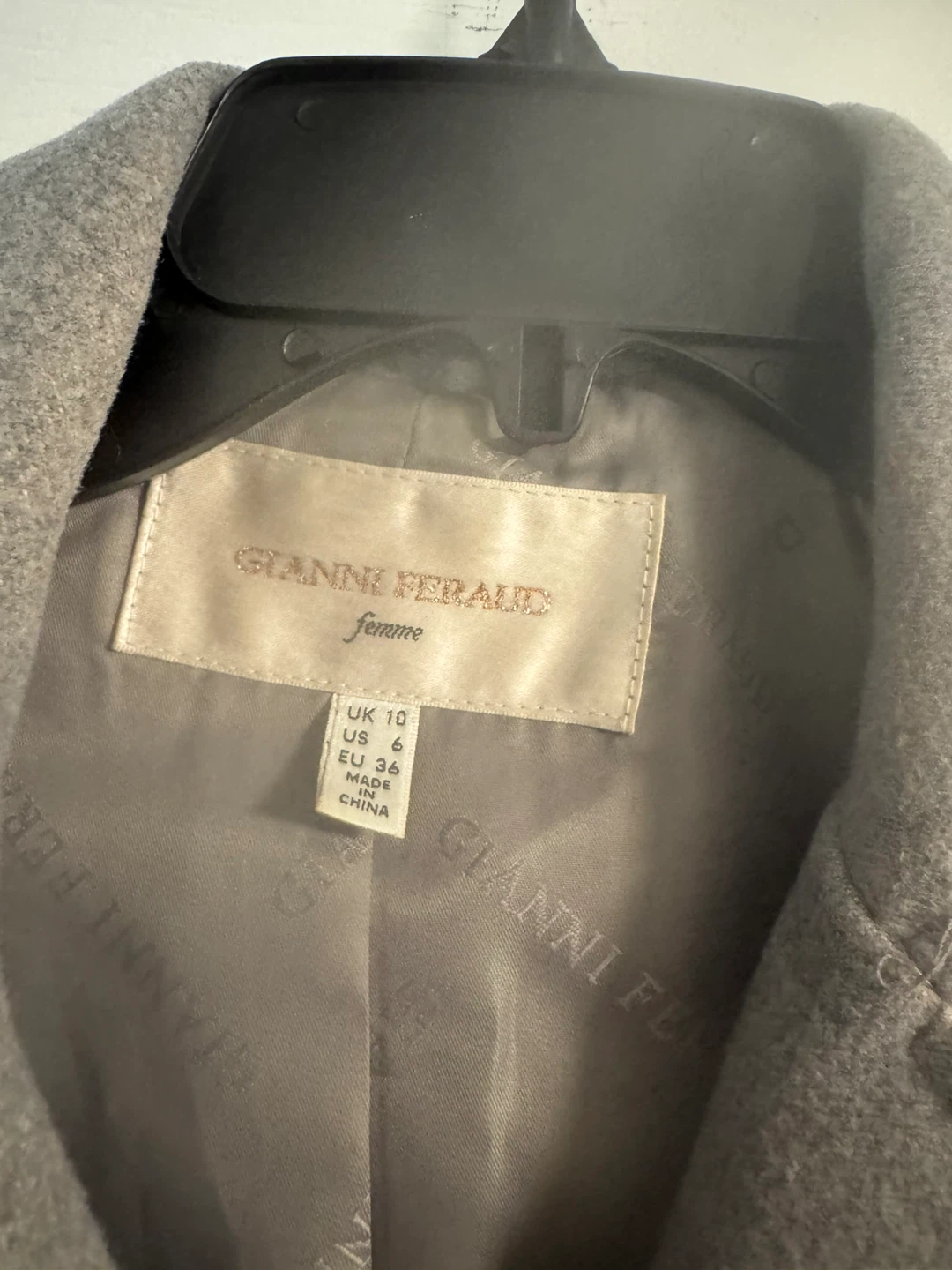 Gianni Feraud Femme Grey Double-Breasted Coat - photo 3