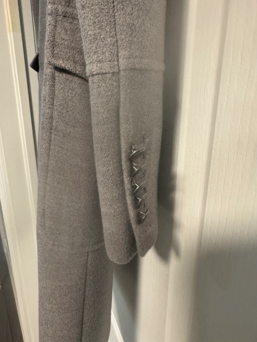 Gianni Feraud Femme Grey Double-Breasted Coat - photo 4