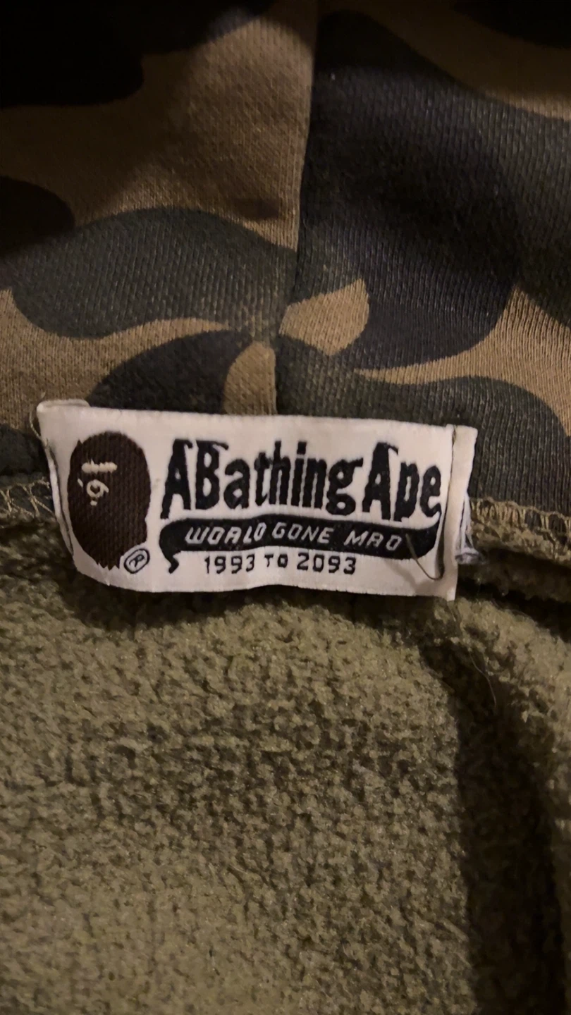 A Bathing Ape Camo Shark Full Zip Hoodie - photo 3