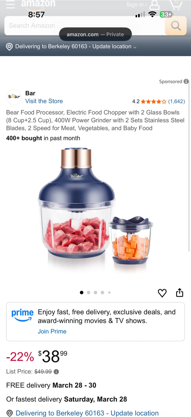 Bear Food Chopper - photo 3