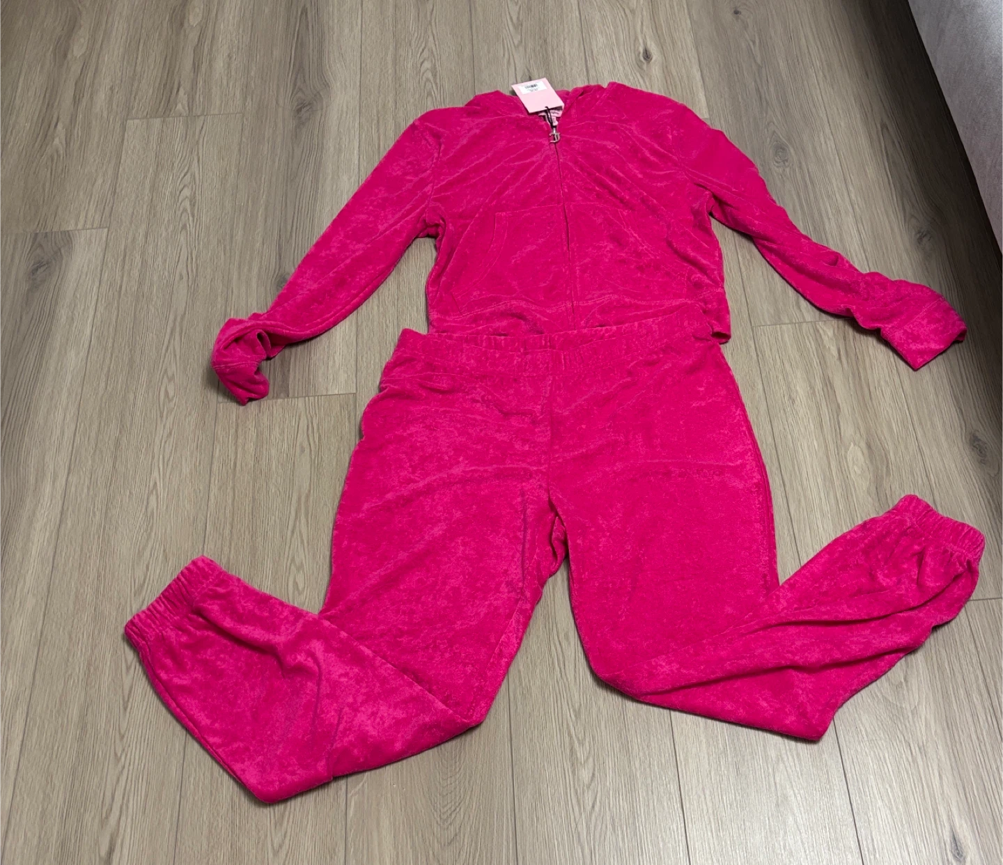 New with tag Juicy Couture terry tracksuit set size large