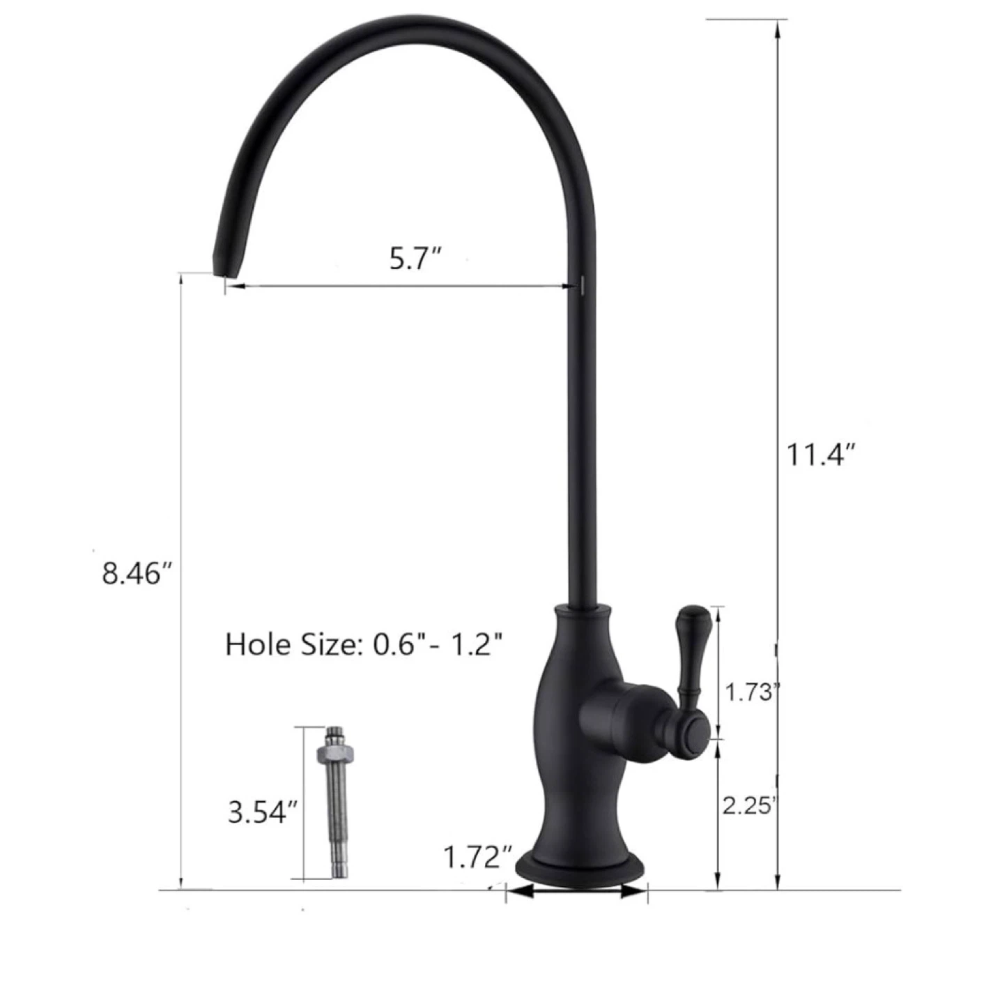 Tohlar Black water Faucet