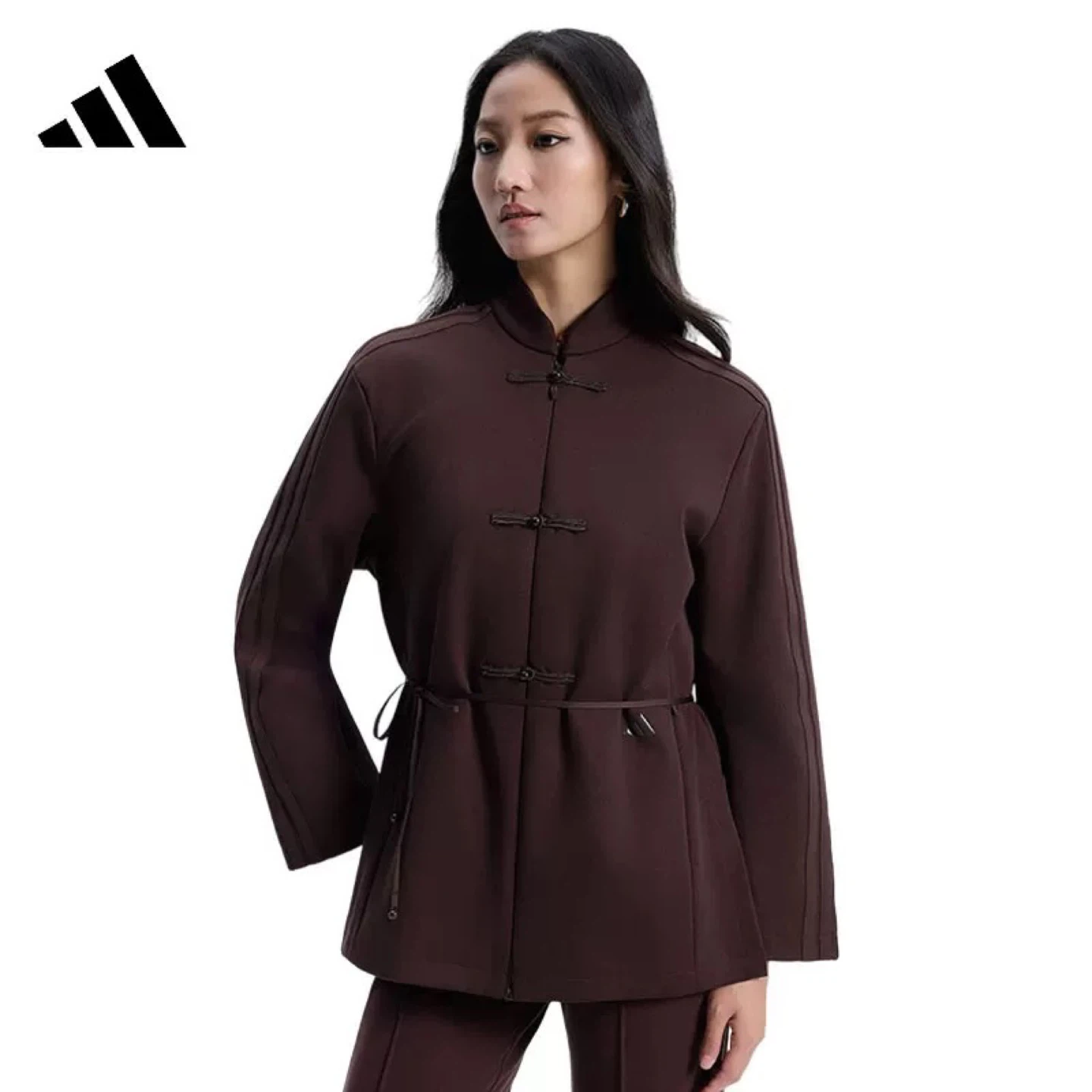 Adidas x Samuel Gui Yang Chinese Style Suit Jacket Brown - photo 2