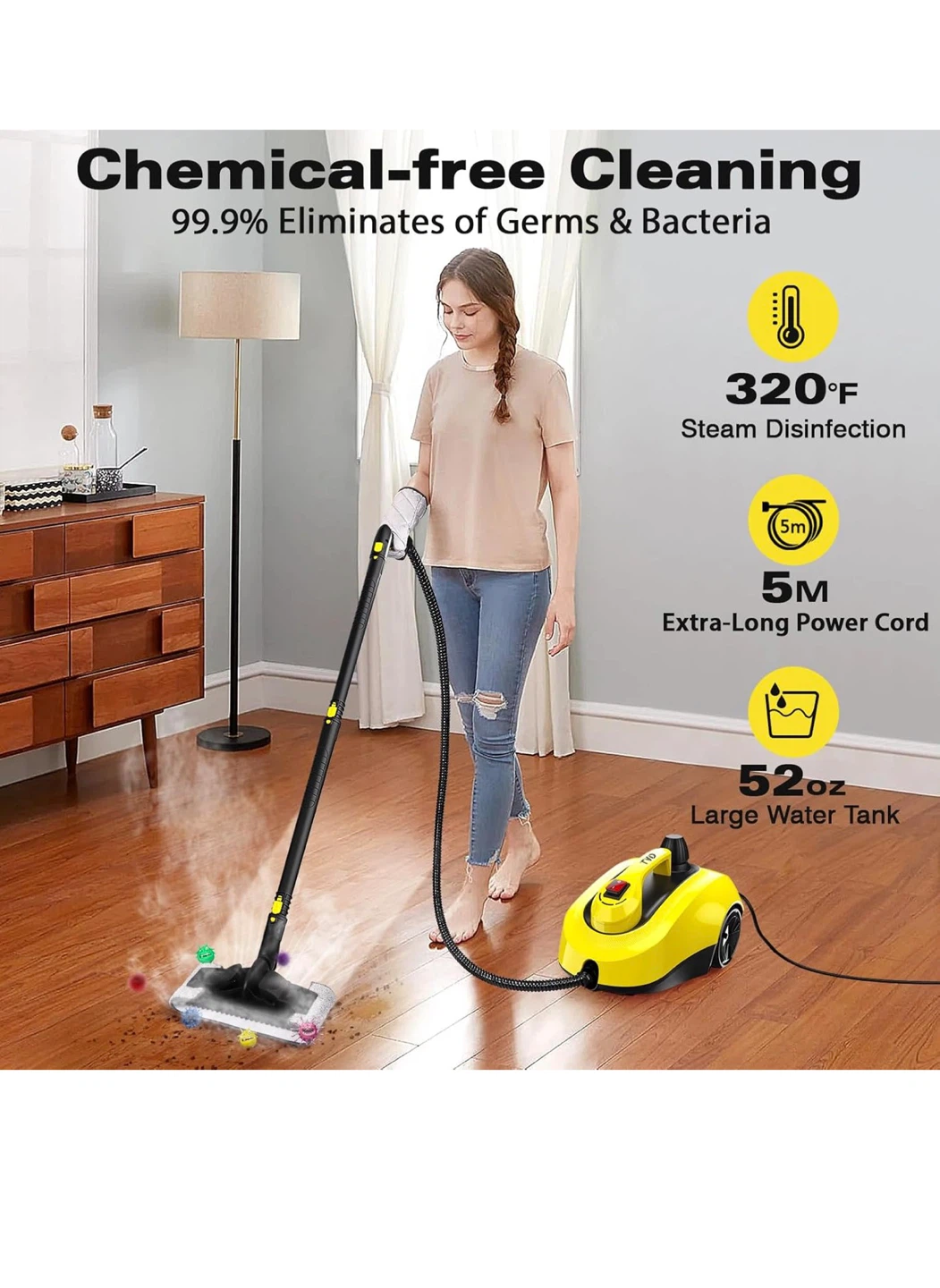 TVD Steam Cleaner with 26 Accessories - photo 2