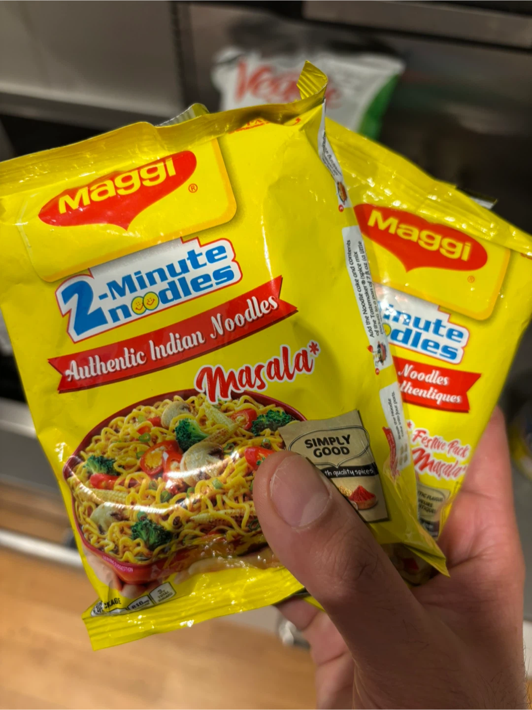 Maggi 2-Minute Authentic Indian Noodles Masala (2 Pack)