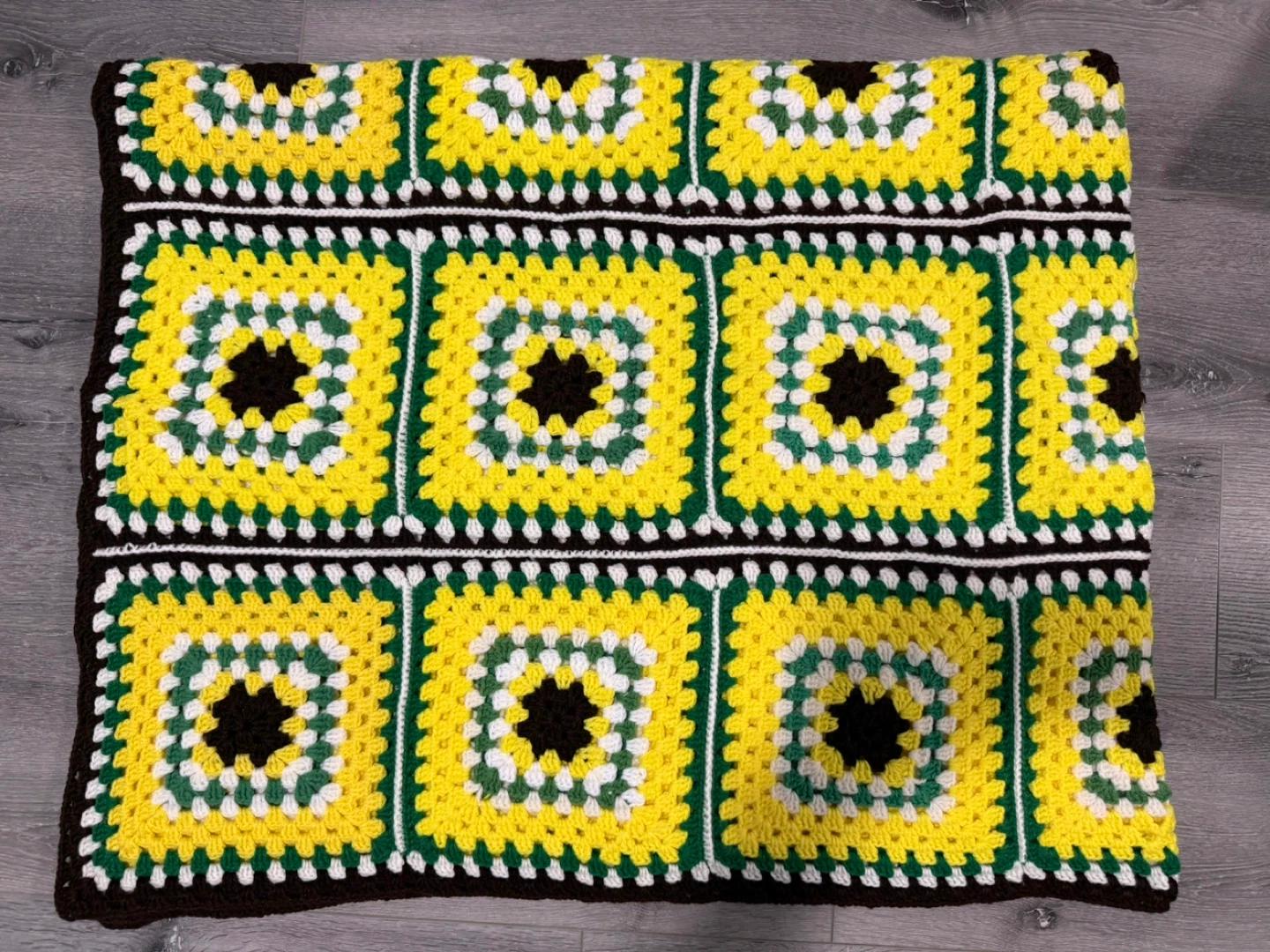 ‼️Handmade crochet blanket - granny squares - photo 2