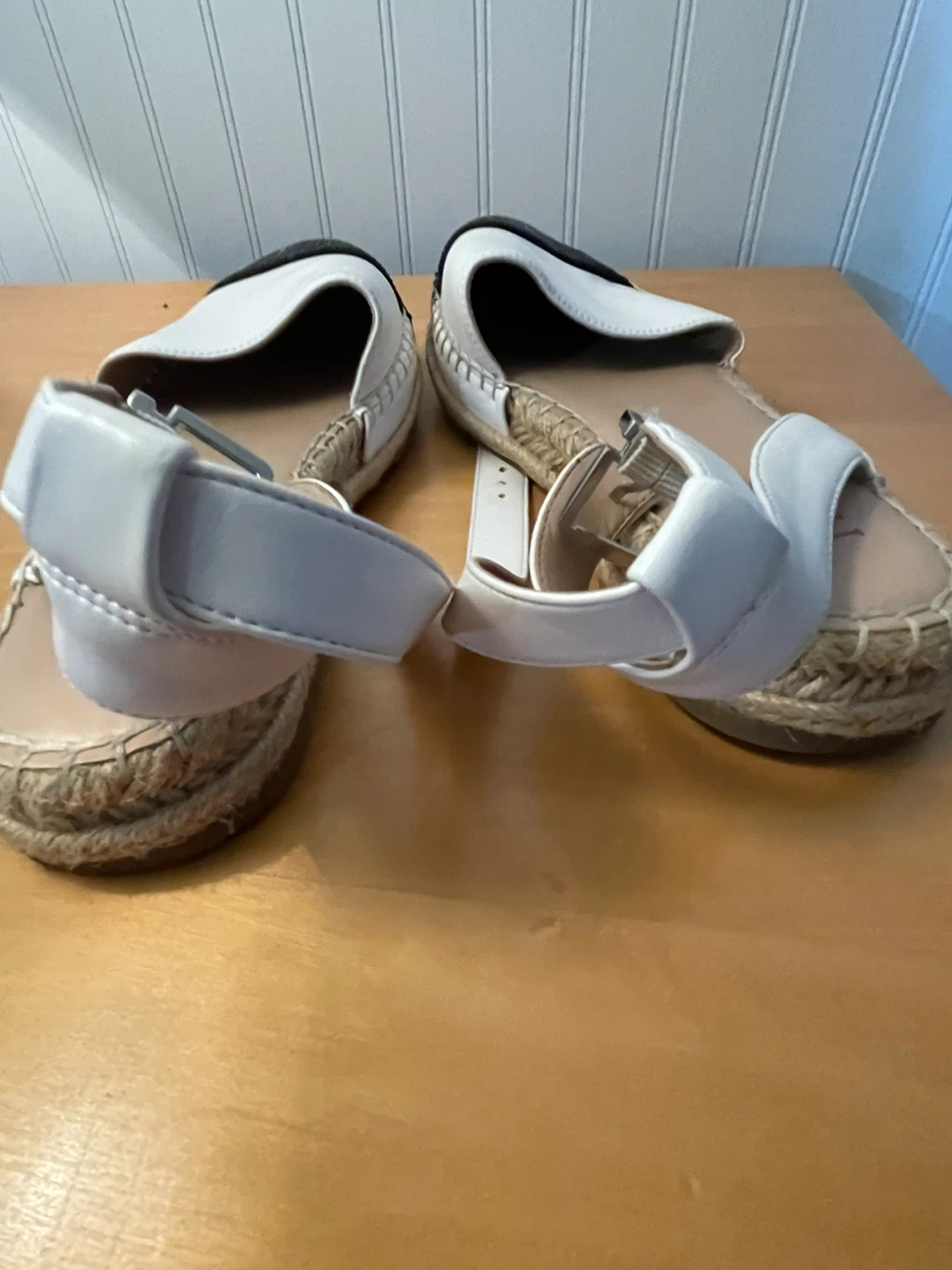 INC Women's White & Black Espadrille Flats - photo 2