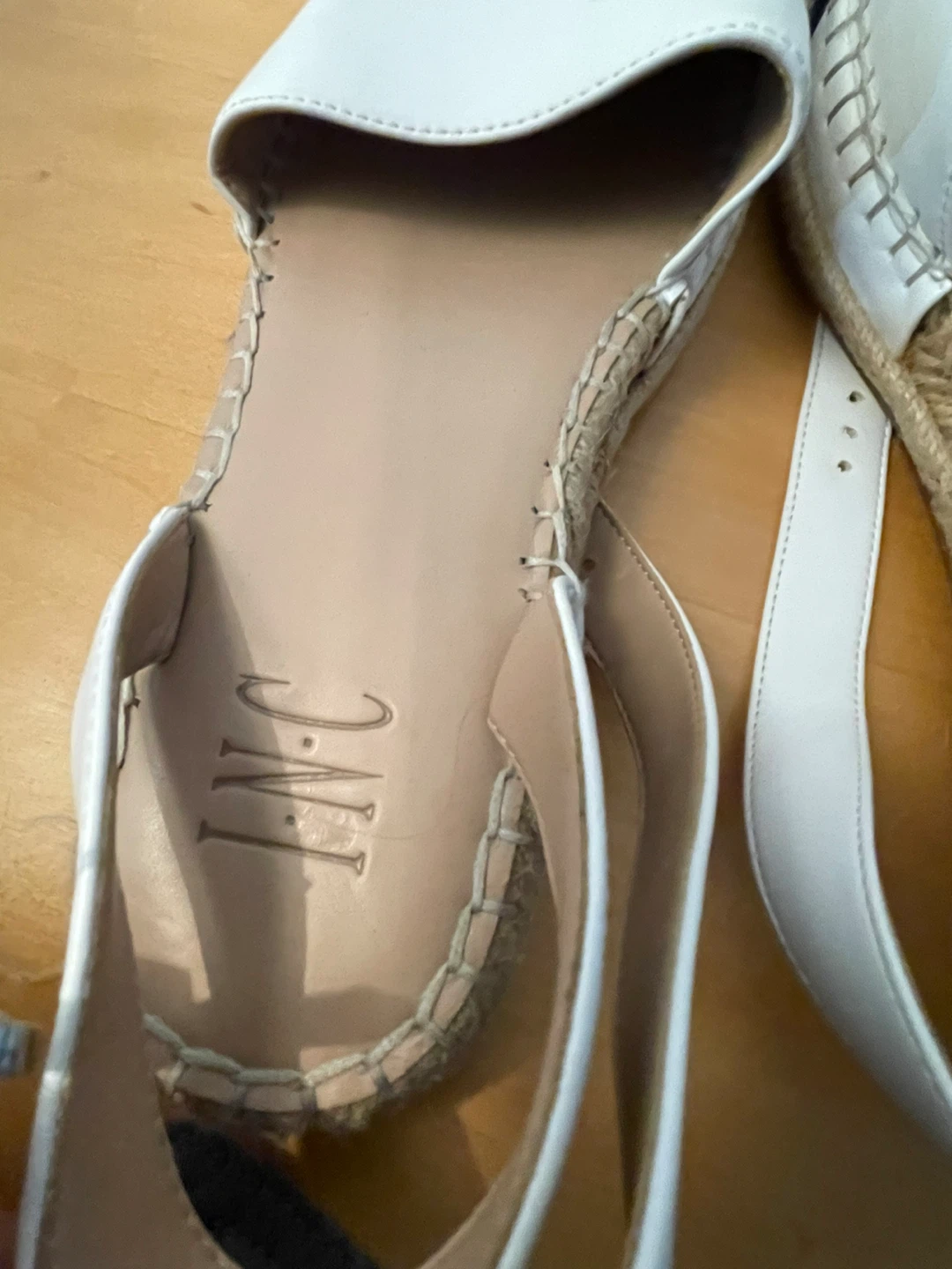 INC Women's White & Black Espadrille Flats - photo 3