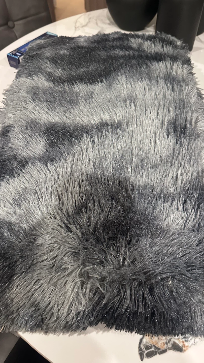 Grey Tie-Dye Shag Rug - 150x80cm - New - photo 2