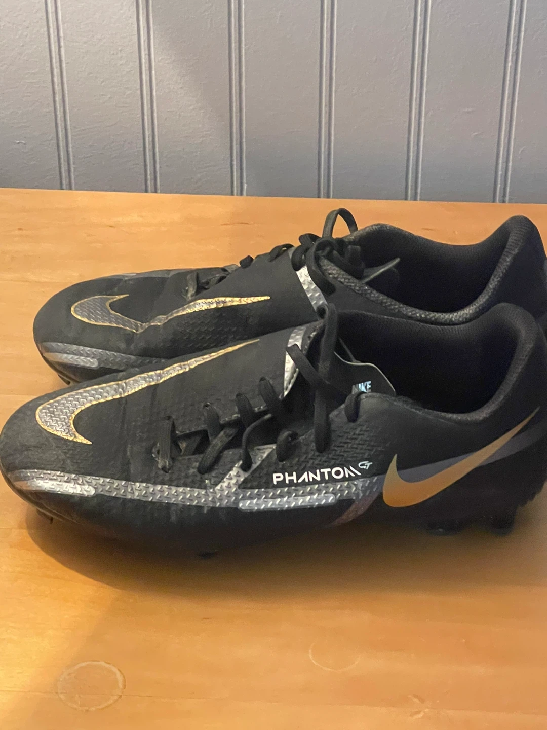 Nike Phantom GT2 Club FG Soccer Cleats Black/Gold - photo 2