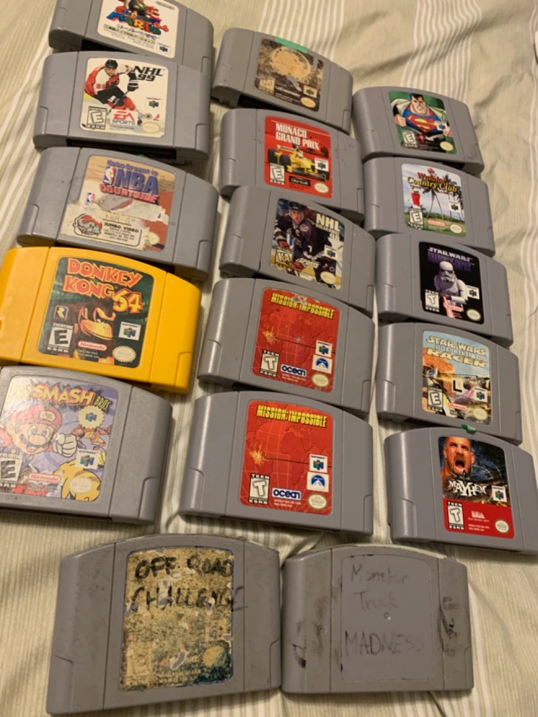 Nintendo 64 Game Cartridges