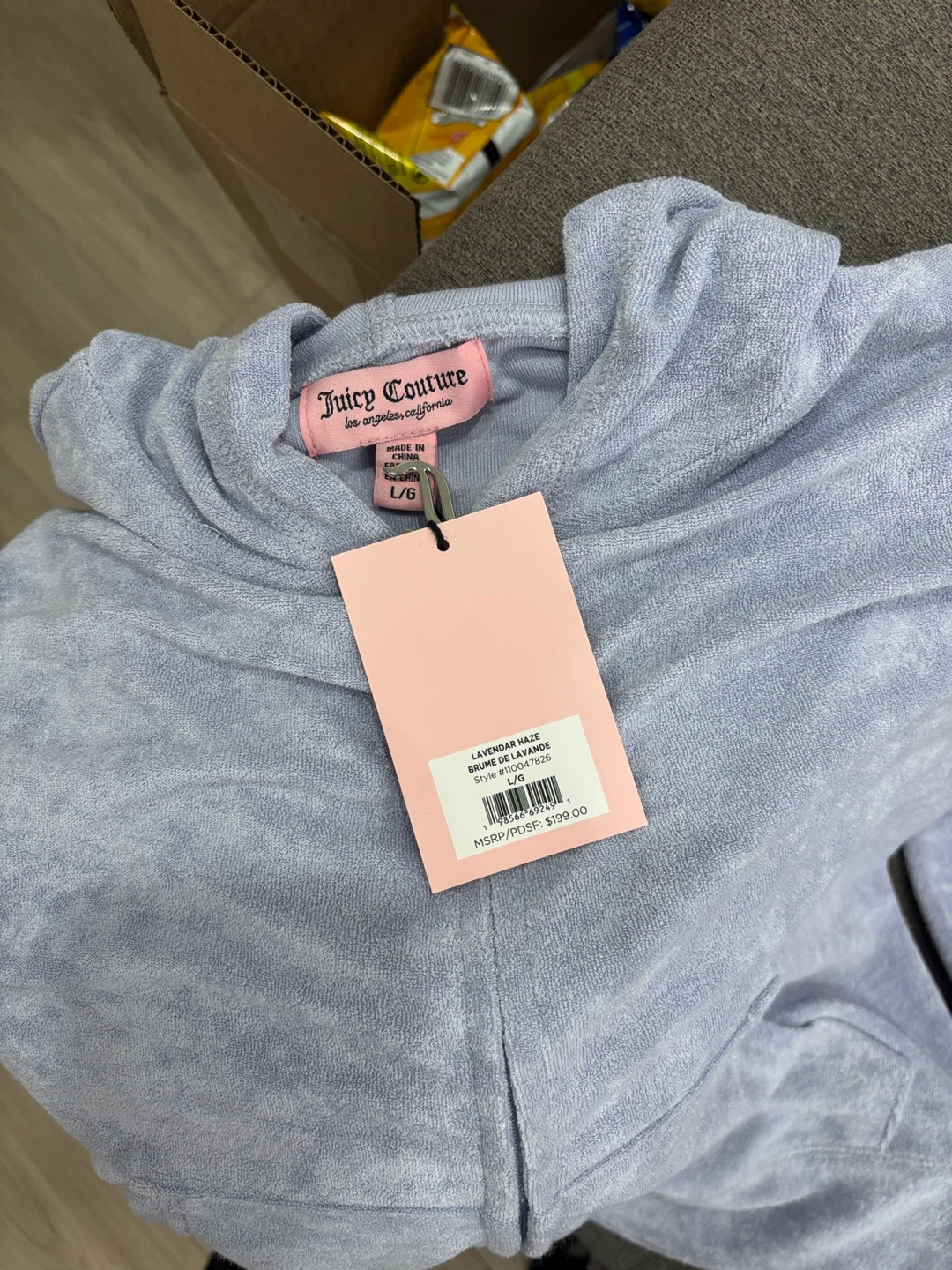 New with tag Juicy Couture terry Tracksuit size large - photo 3