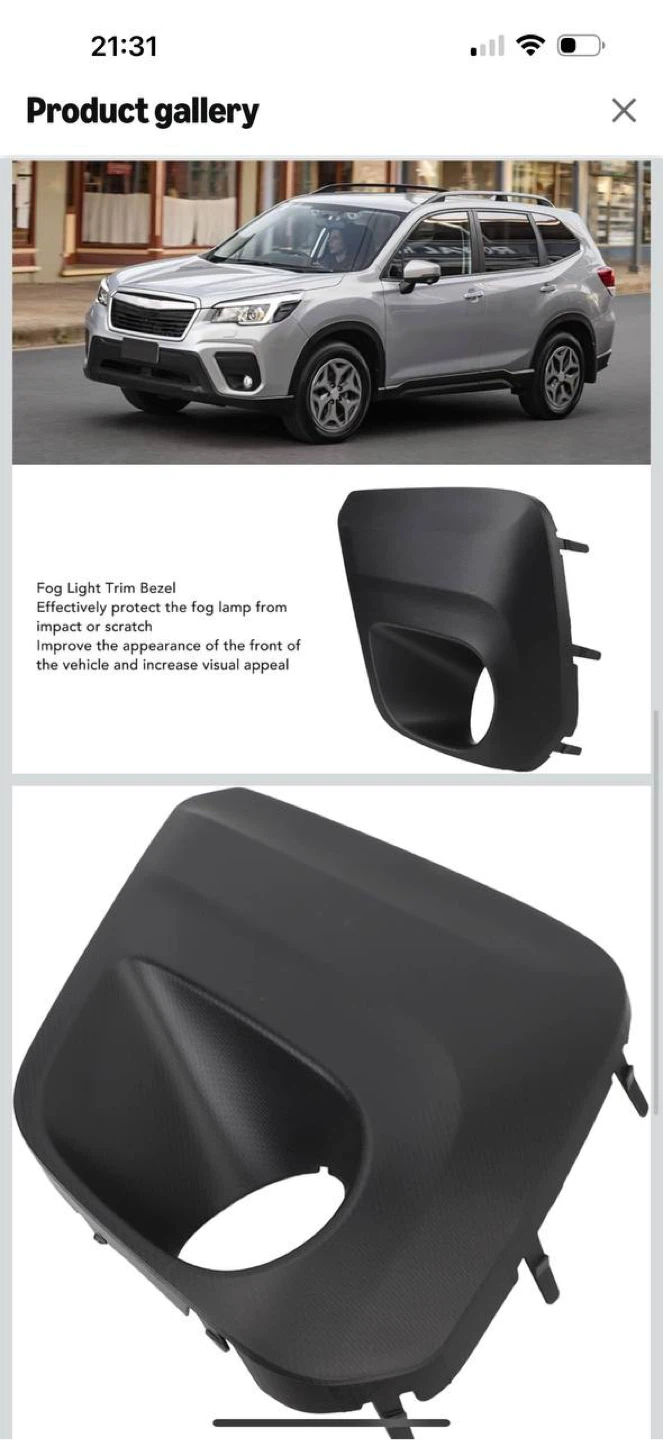 Jauarta Fog Light Trim Cover – Subaru Forester 2019–2021 - photo 3