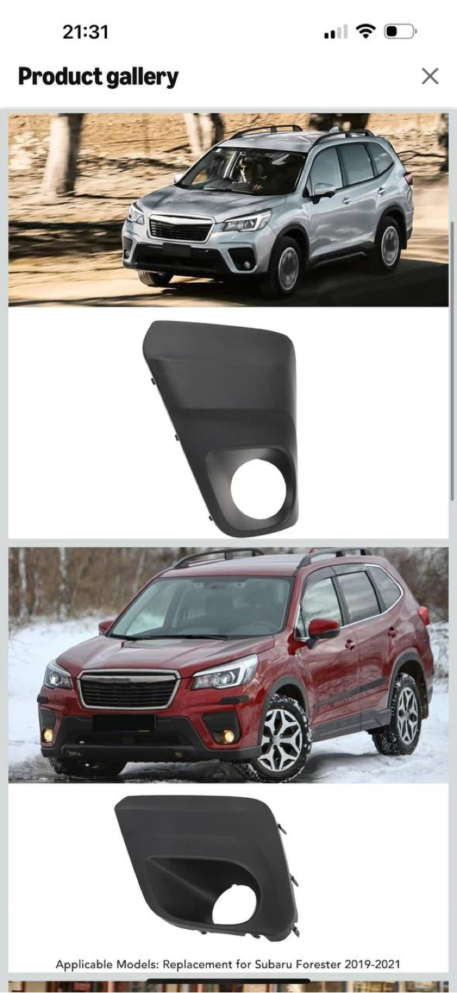 Jauarta Fog Light Trim Cover – Subaru Forester 2019–2021 - photo 2