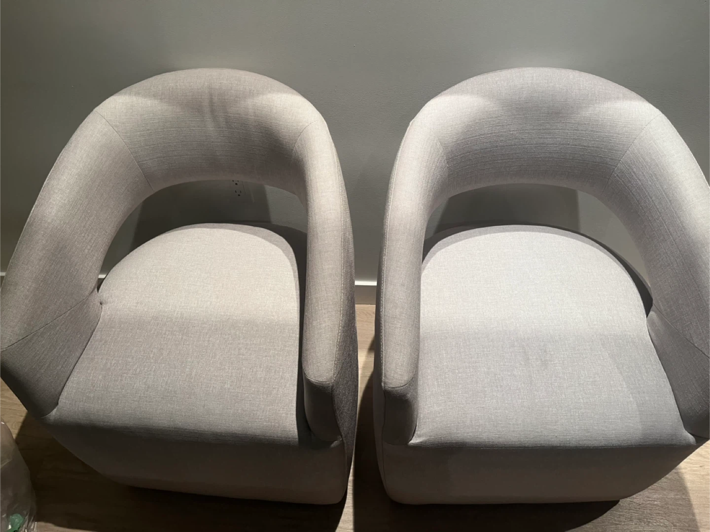 Set of 2 upholstered accent chairs - photo 2
