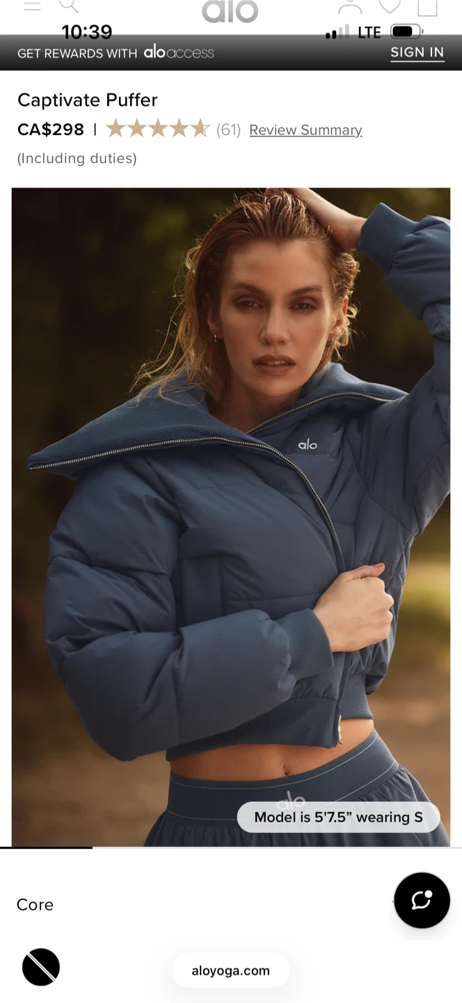Alo Yoga Captivate Puffer Jacket