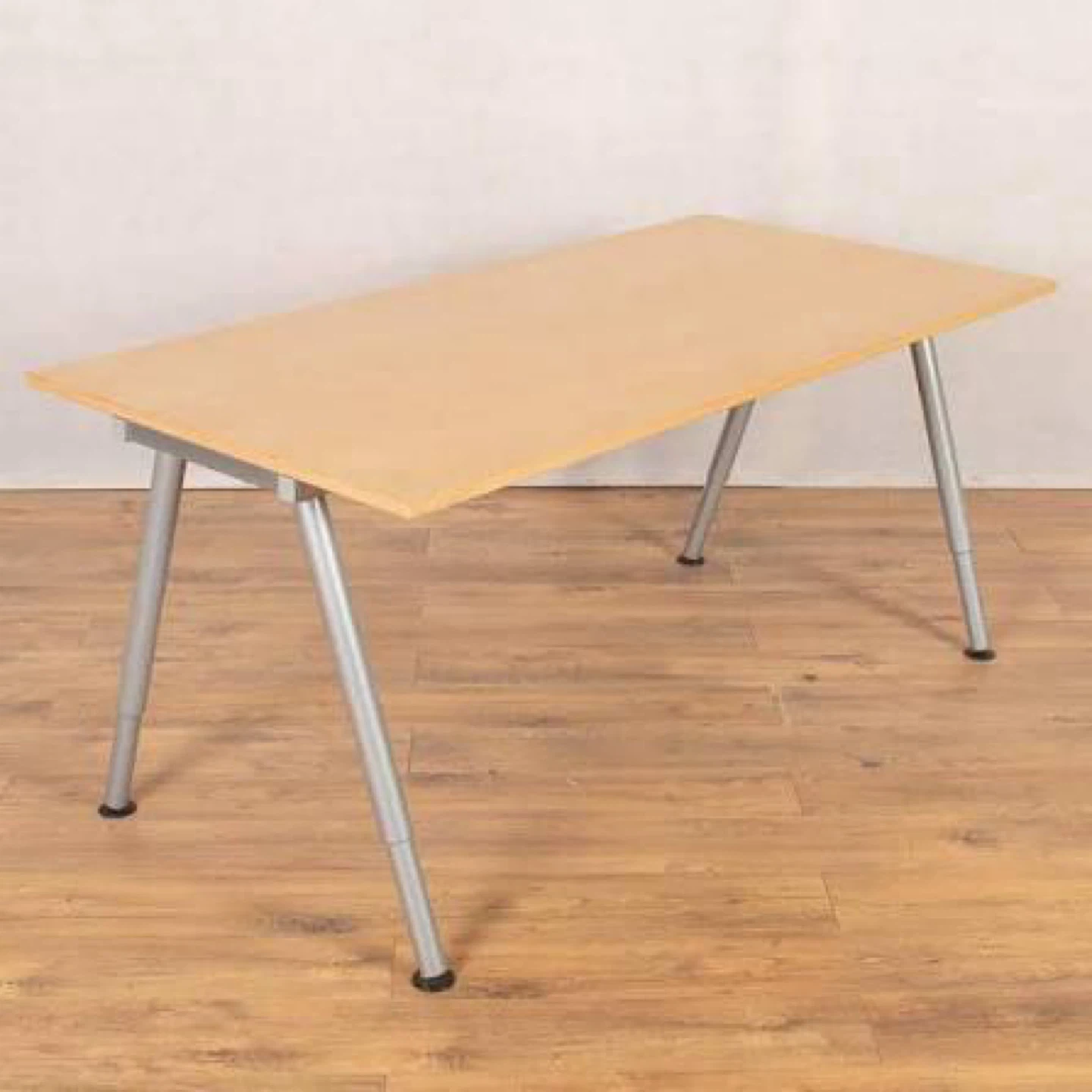 IKEA Galant Wooden Standing Desk with Metal Legs Adjustable