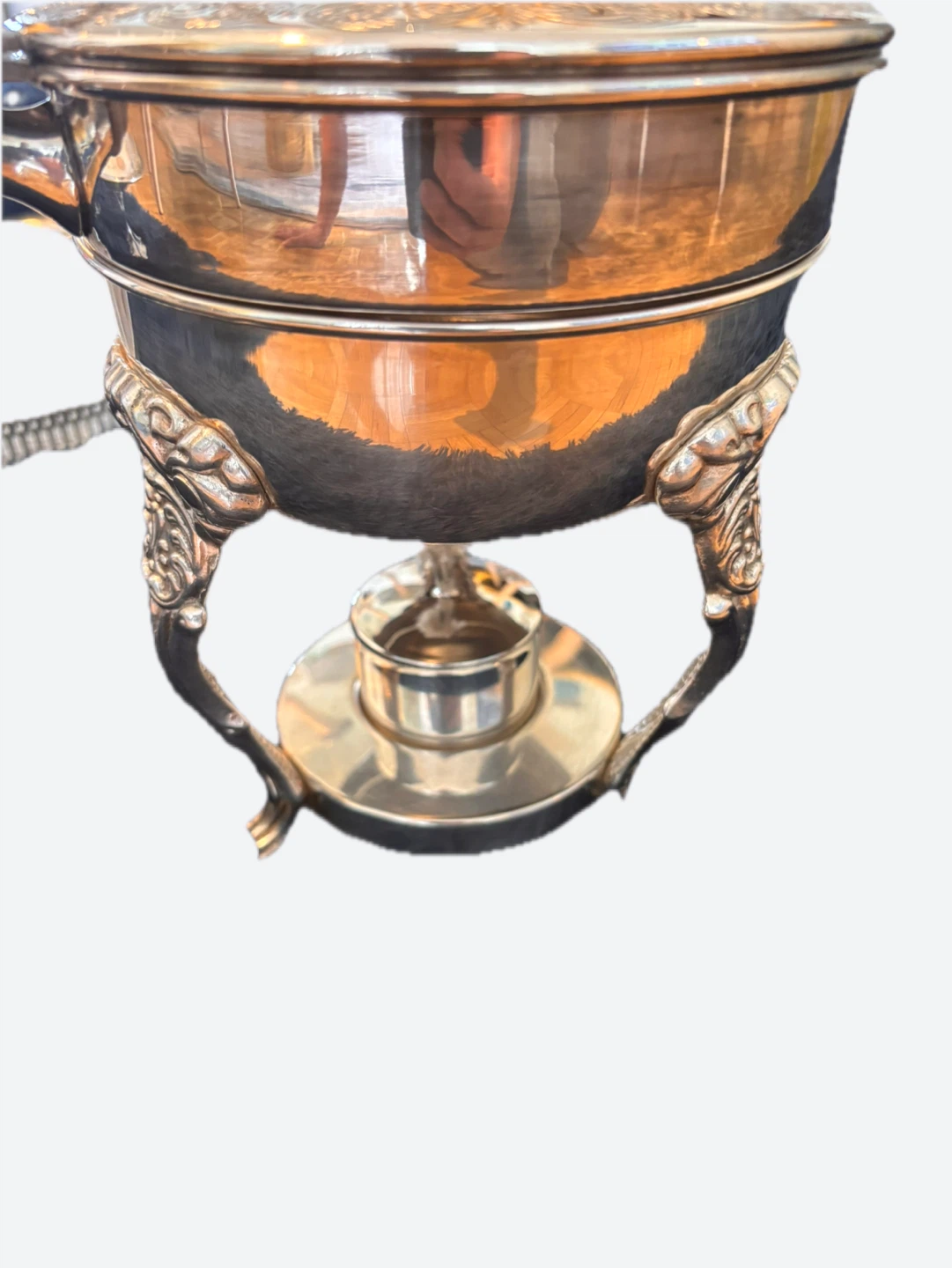 Vintage Silver Plated Chafing Dish with Lid - photo 3