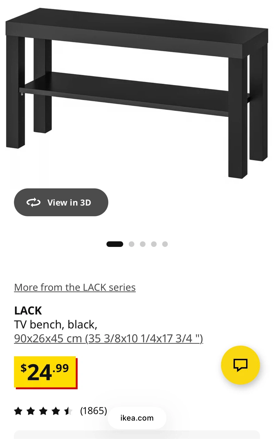Lack Bench from IKEA - MOVING SALE