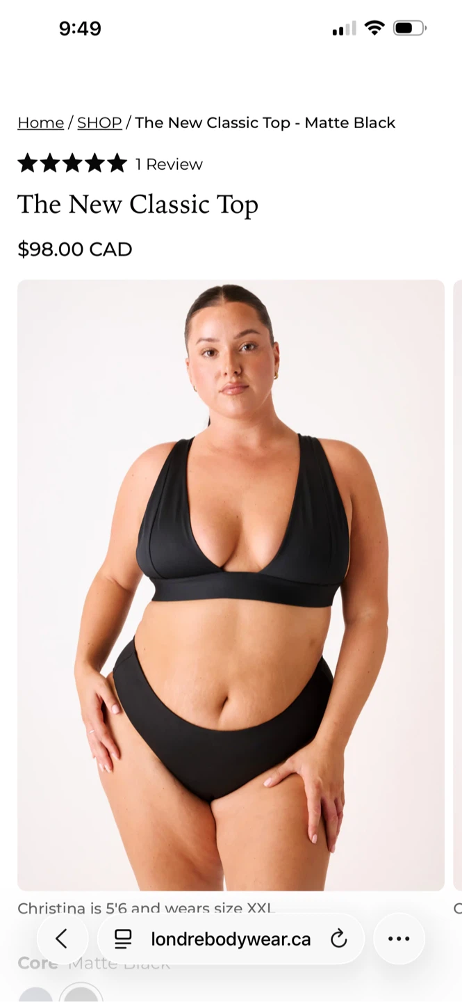 LONDRE The New Classic Top - Matte Black