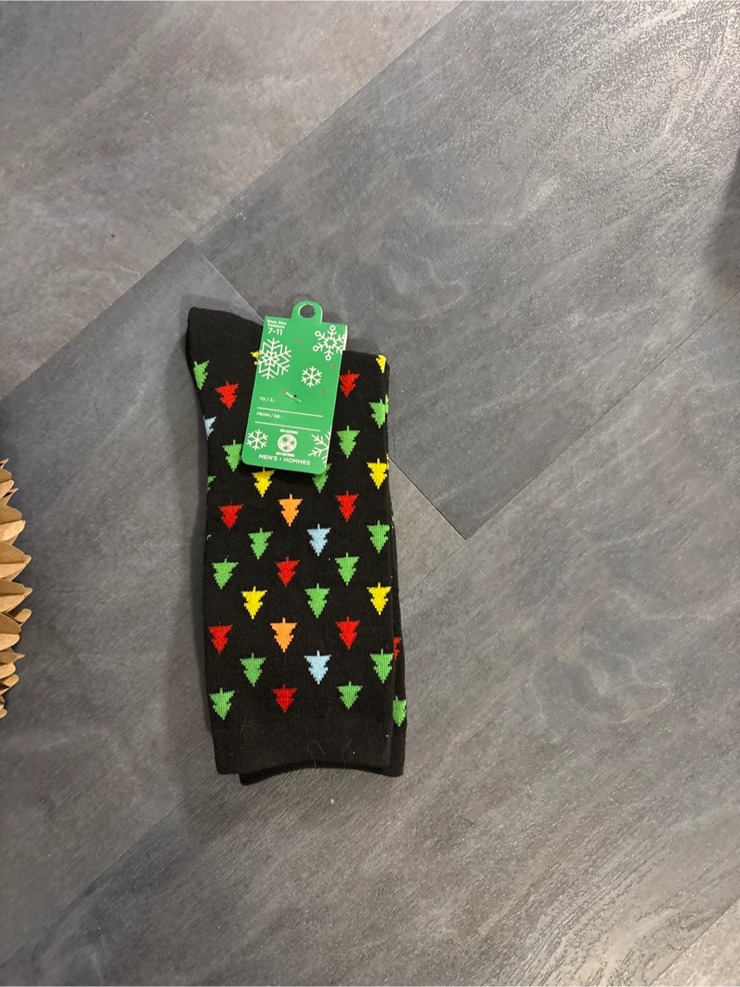 Men's Christmas Tree Socks - Shoe Size 7-11 - photo 2