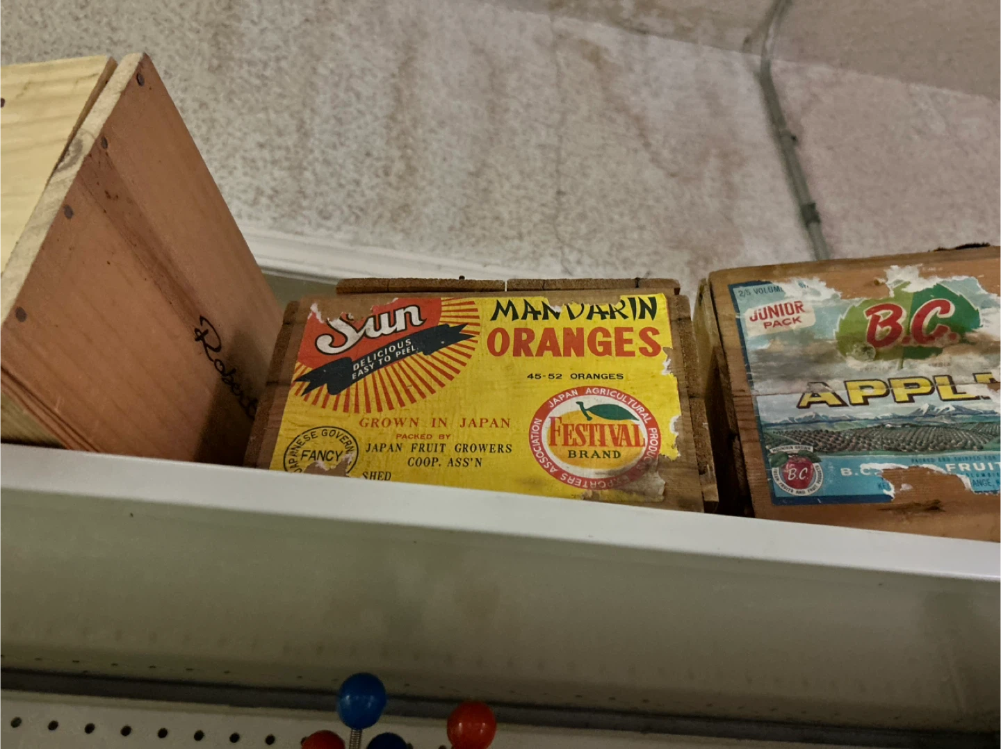 Sun Mandarin Oranges Wooden Crate