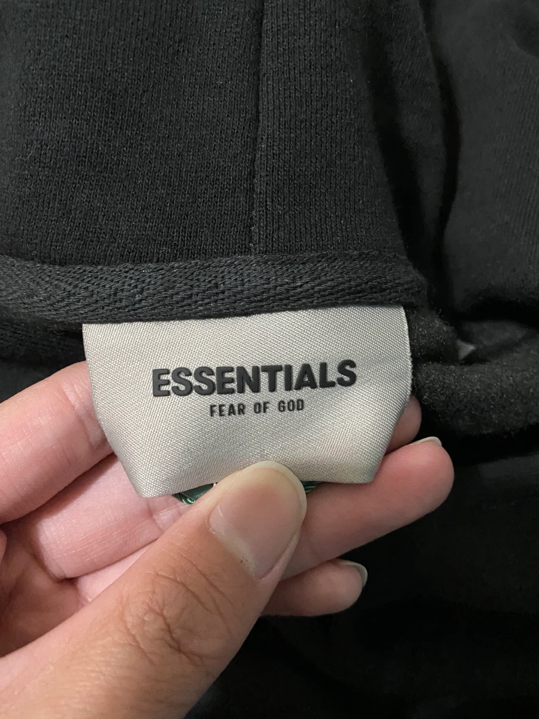 Authentic Essentials Fear of God Black Hoodie - photo 3