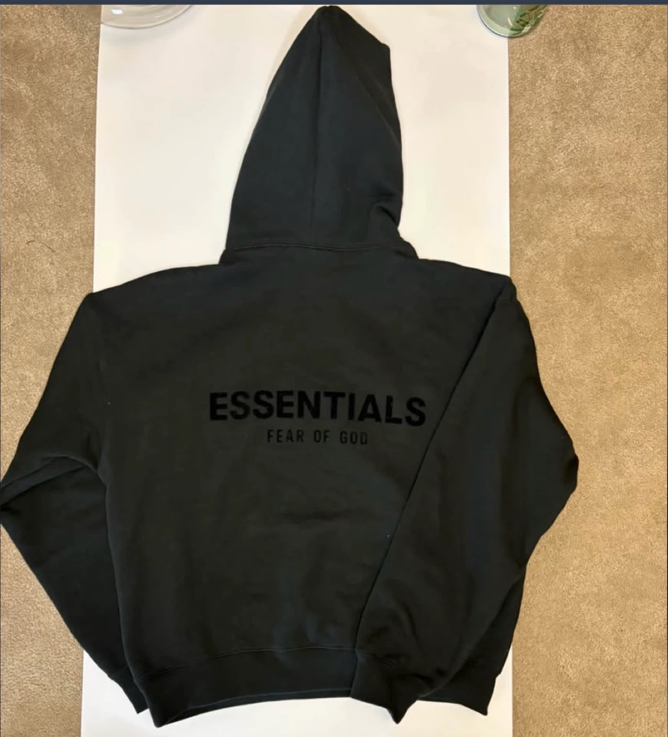 Authentic Essentials Fear of God Black Hoodie - photo 2