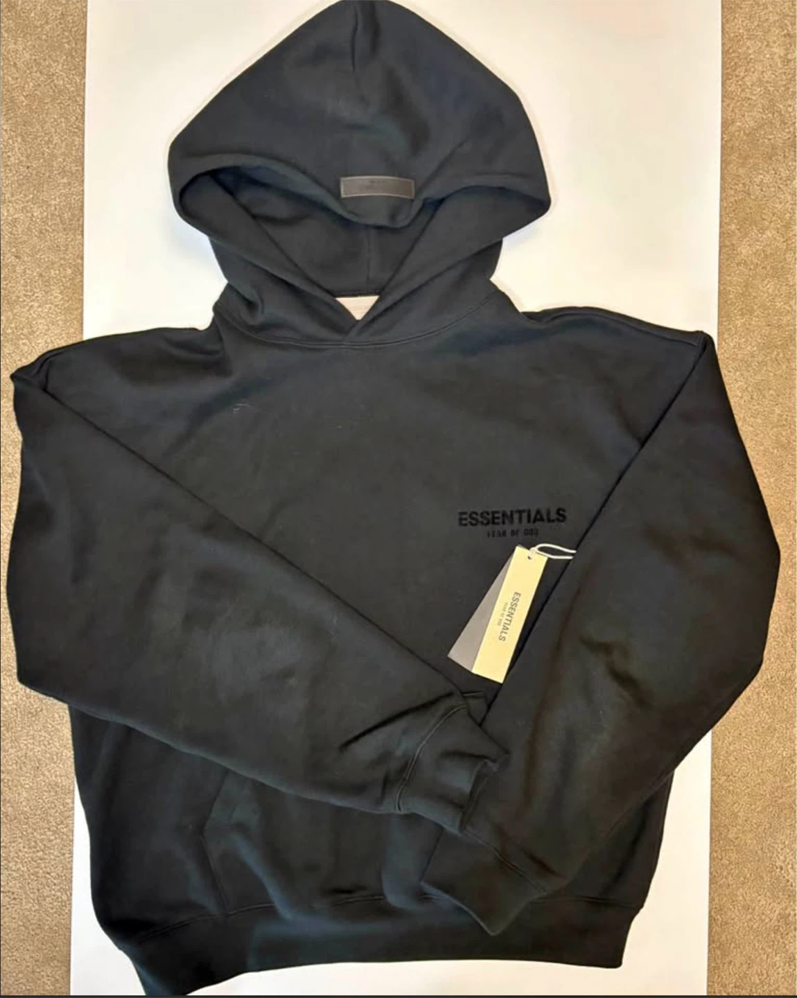 Authentic Essentials Fear of God Black Hoodie