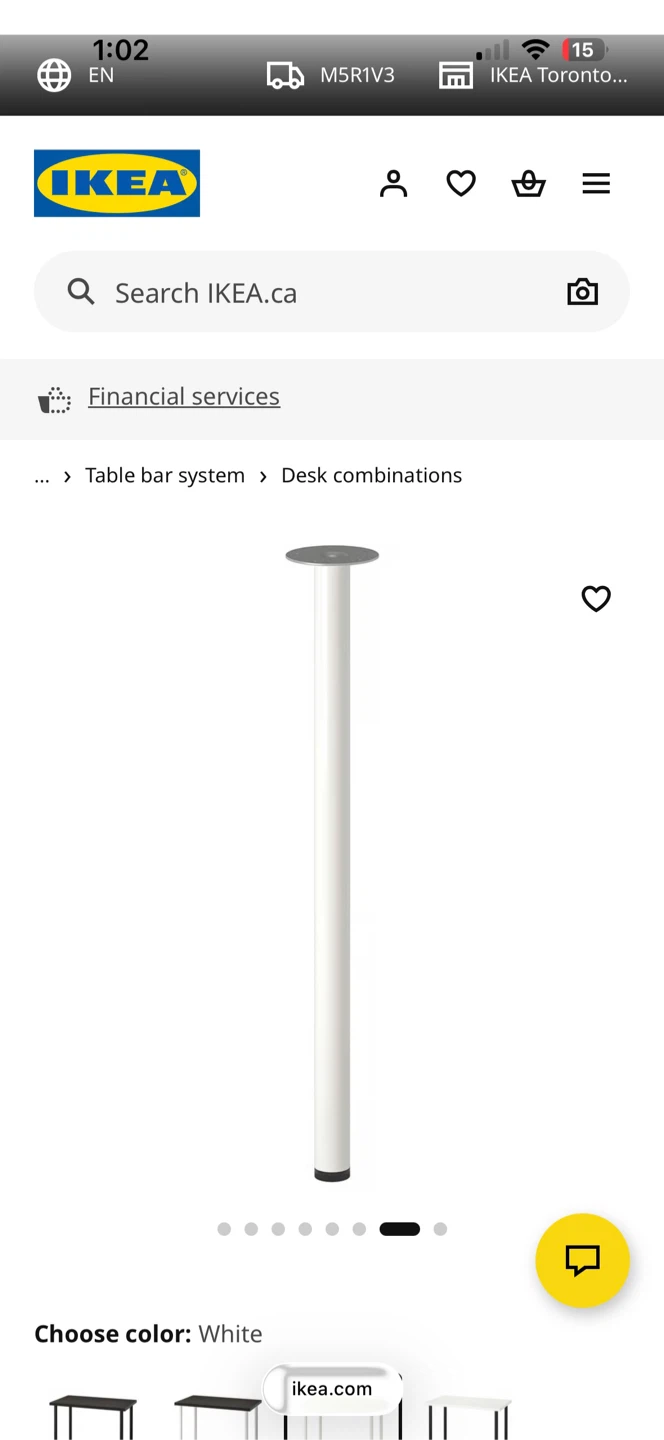 IKEA White Desk Table Top with Legs - photo 3