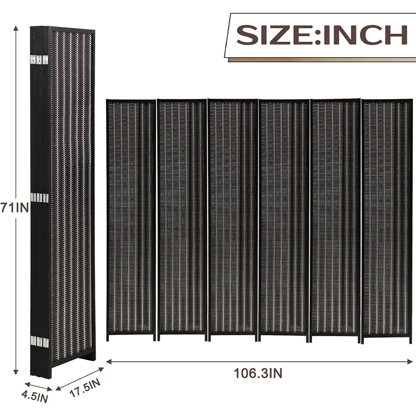 6-Panel Room Divider Screen - photo 3