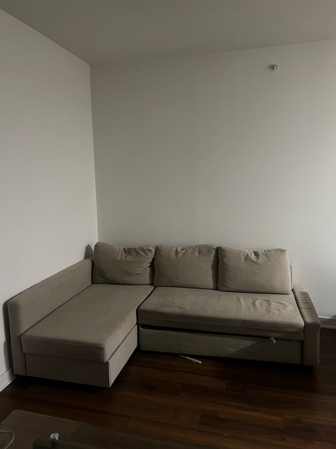 Grey Sectional Sofa Bed with Storage