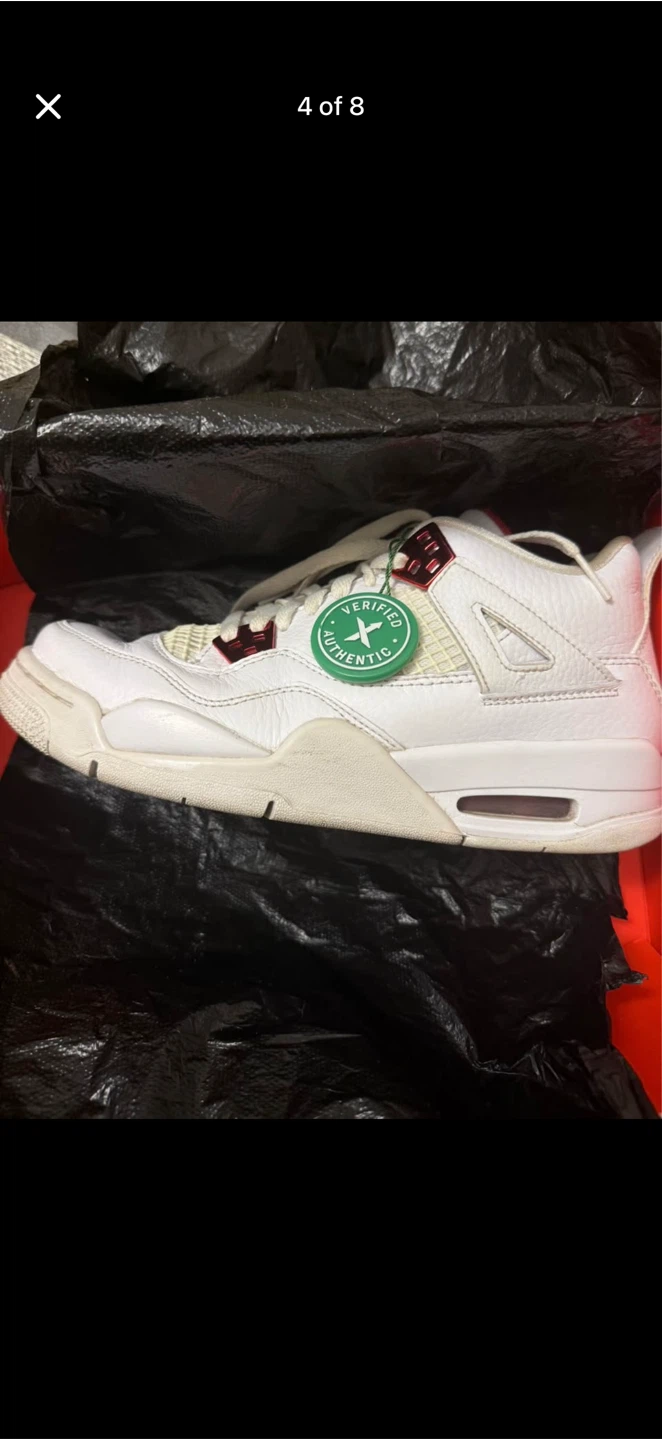 Jordan 4 Retro Metallic Red (GS) Shoes - photo 4