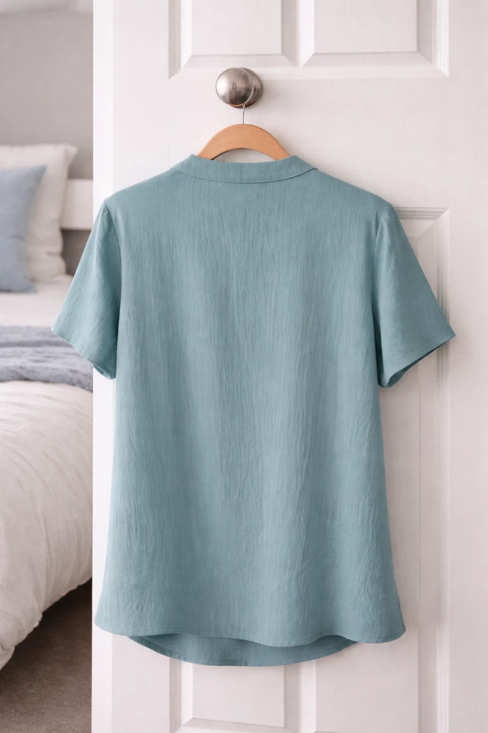 Soft Ruffle Front Button-Down Blouse – Size Large – NWOT - photo 2
