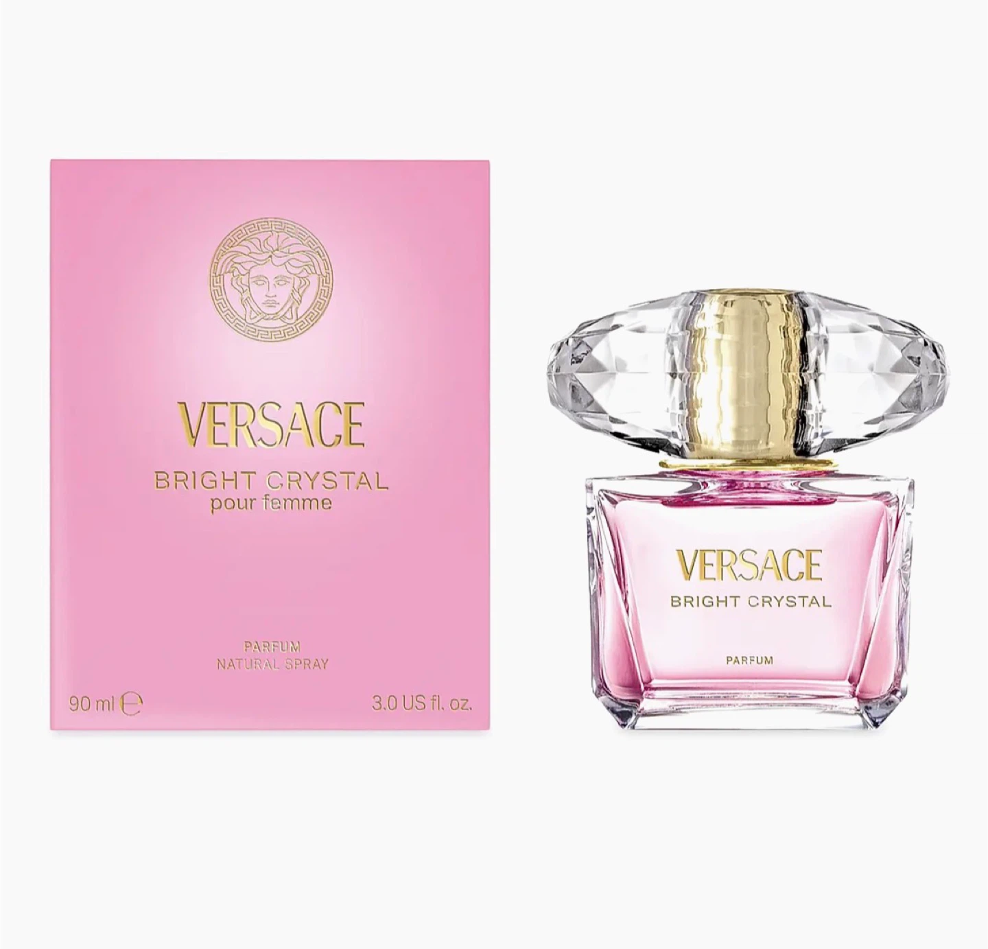 Versace Bright Crystal Eau de Parfum for Women, 3.0 fl oz